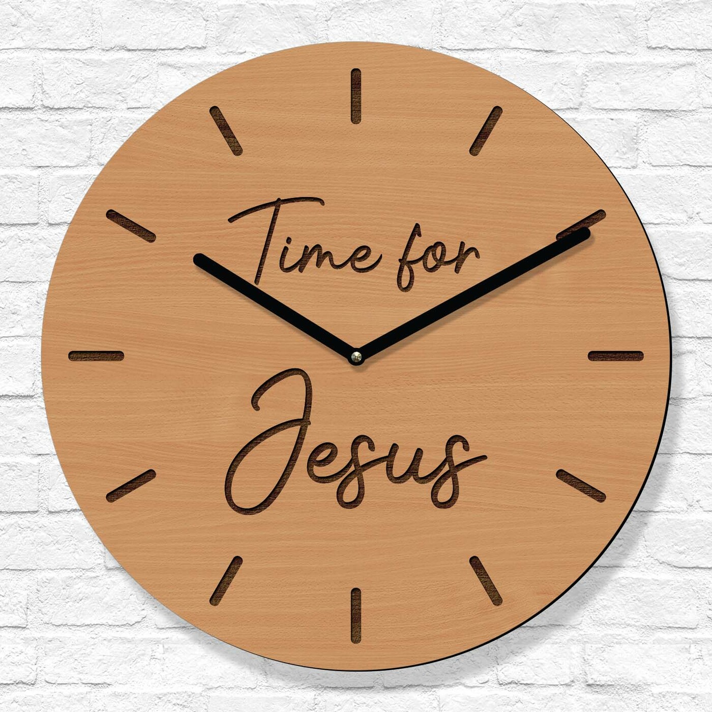 Kresťanské hodiny na stenu - Time for Jesus | Buk