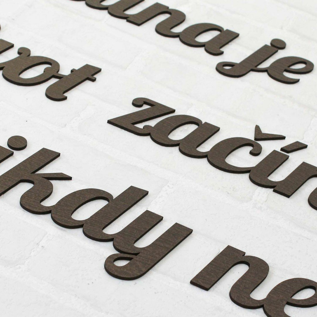 Nálepka na stenu - citát po slovensky | Wenge