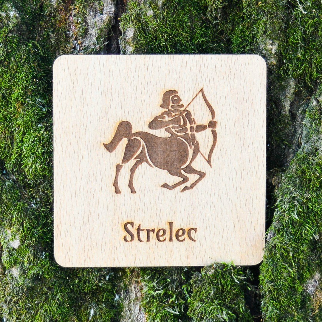 Darček k narodeninám - Podložka pod pohár znamenie Strelec