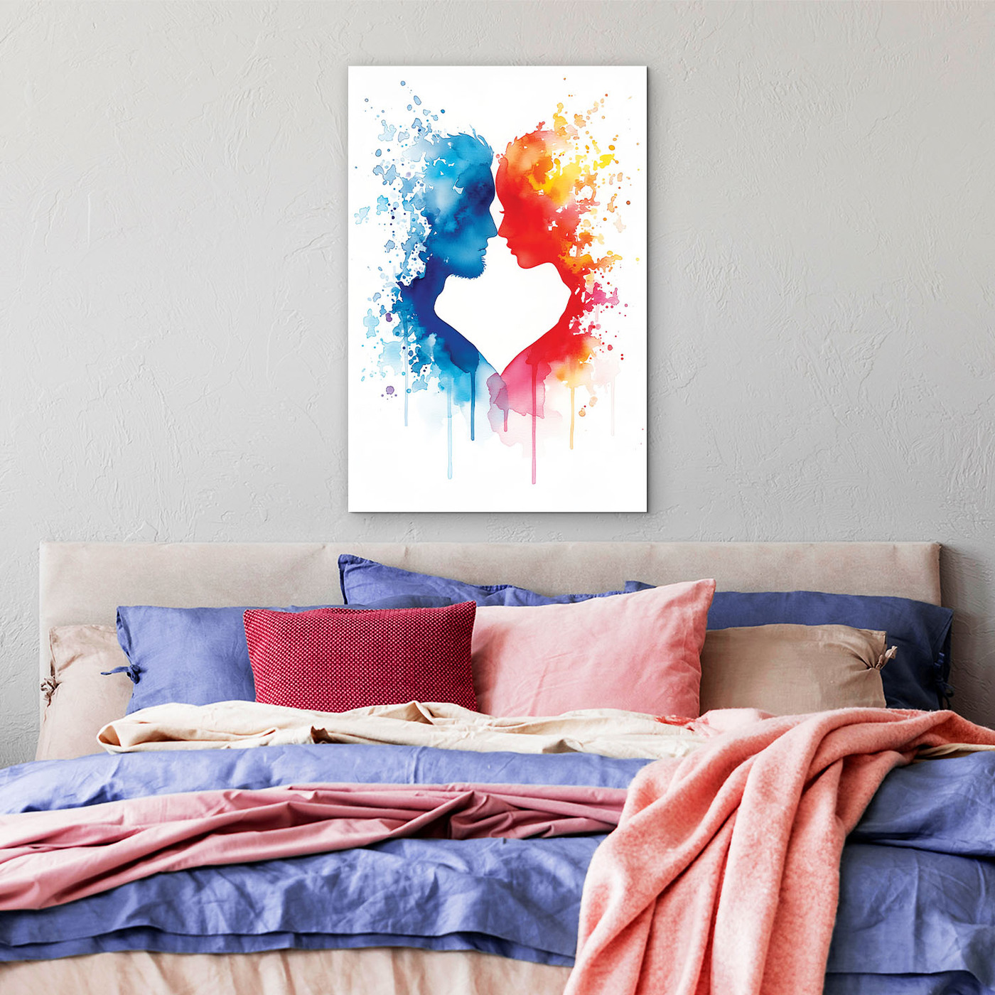 Imitace akvarelového obrazu - Vášeň v barvách