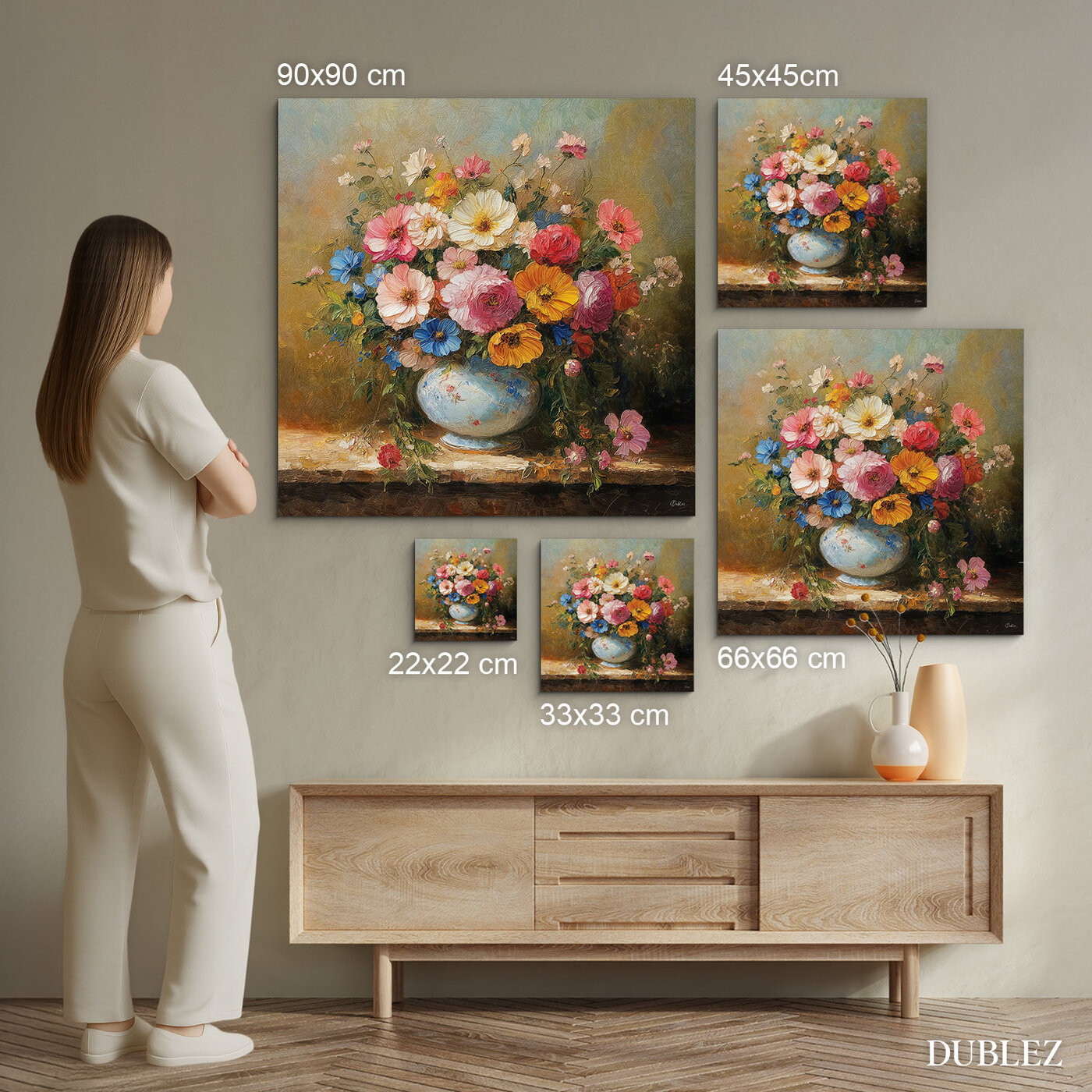 Vintage Wall Art for the Kitchen - Flower Bouquet