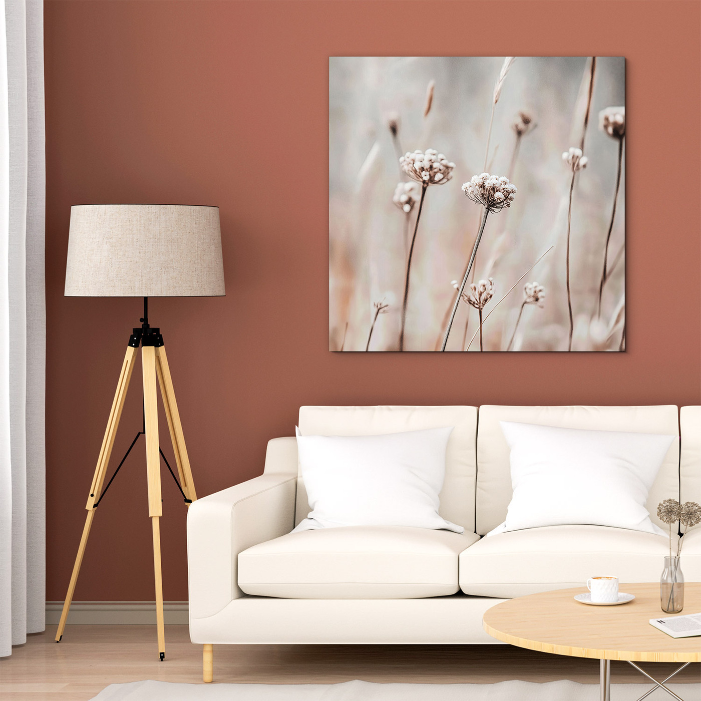 Minimalistický obraz kvetov - Krehké steblá