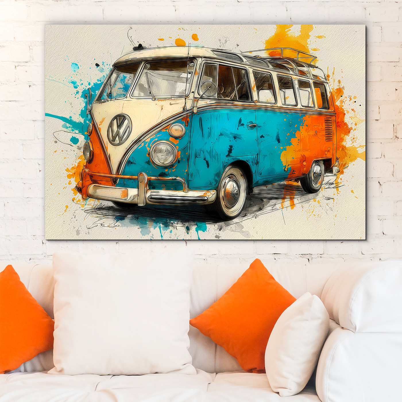 Wooden picture - Volkswagen T1 Bus
