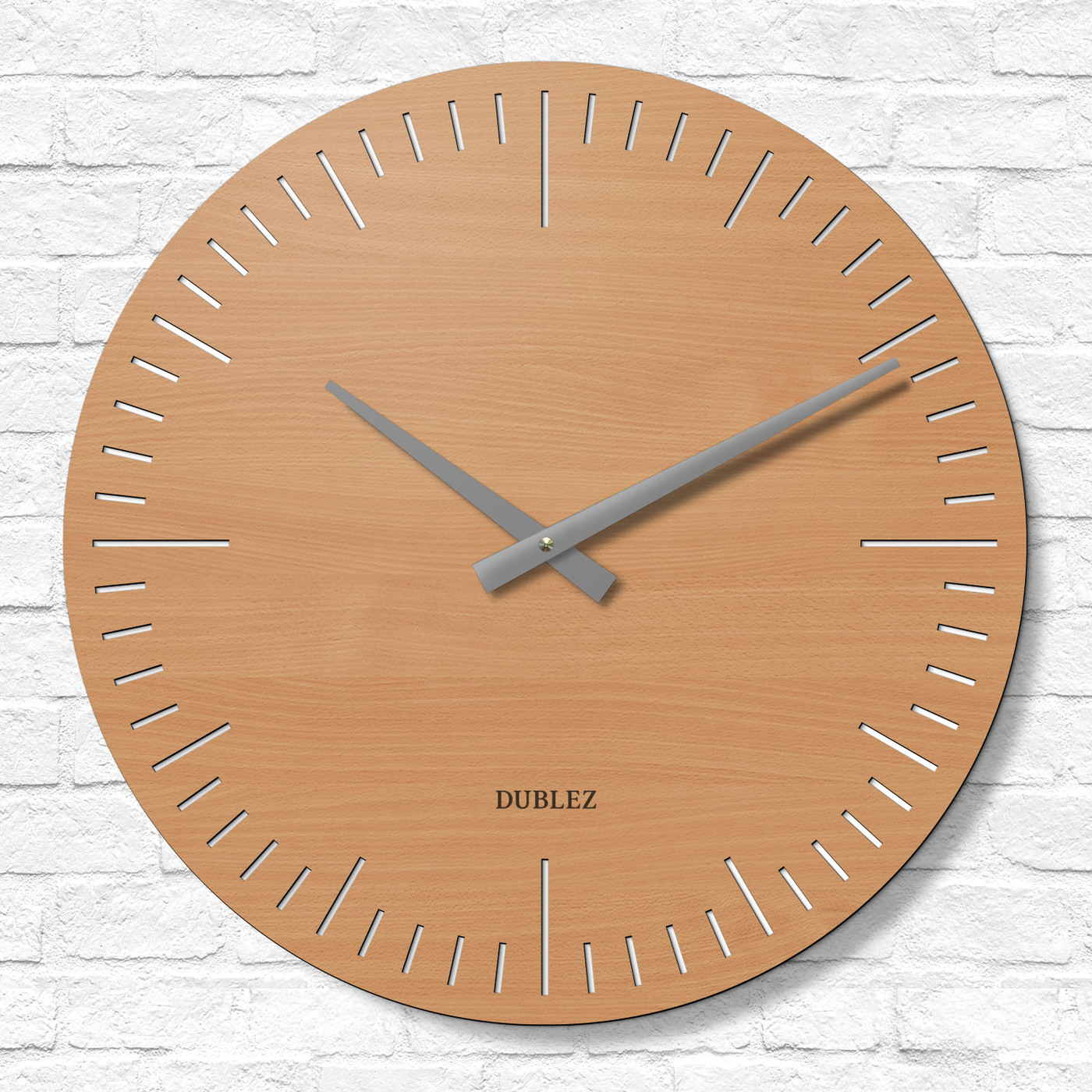 Designové nástěnné hodiny - Minute | Buk