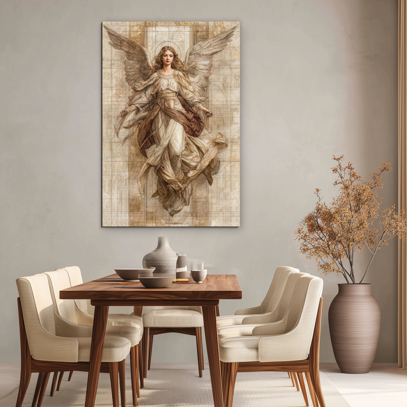 Dřevěný obraz na zeď - Anděl světla