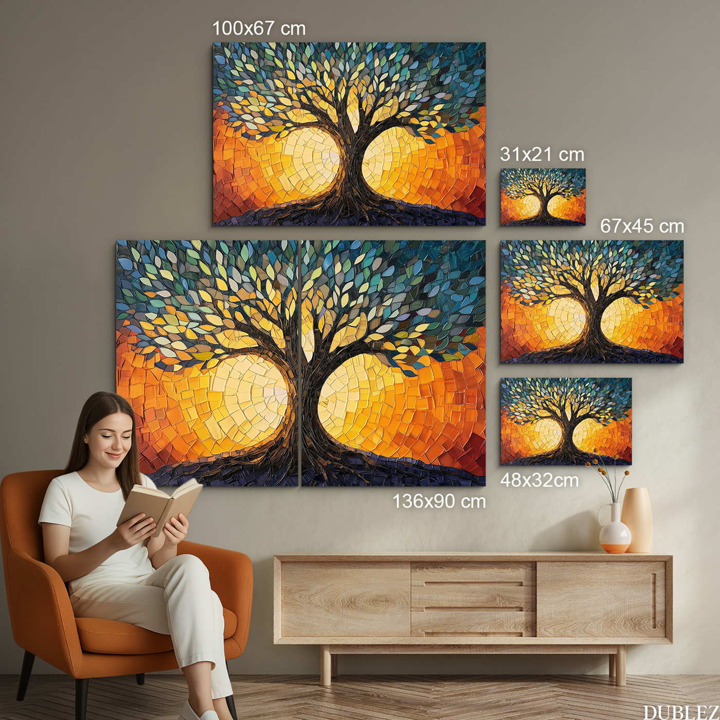 Mozaikový obraz - Strom života