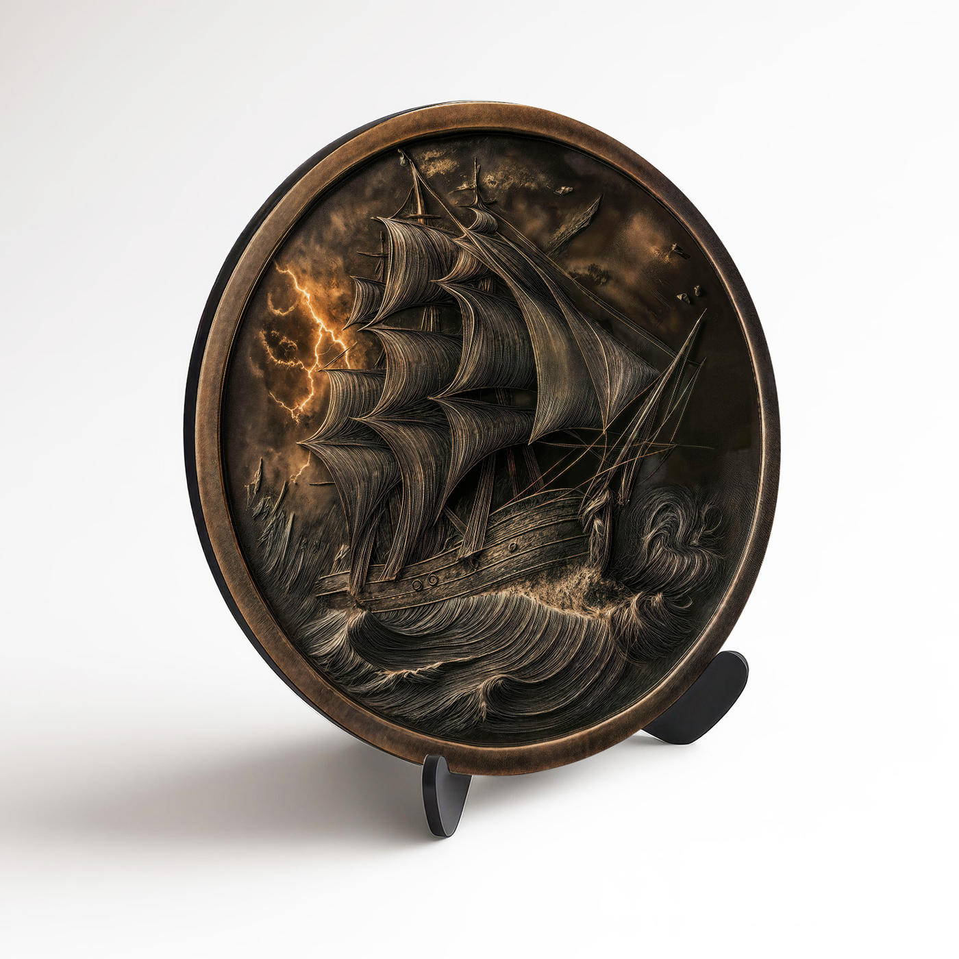 Rustikální obraz na zeď - Plachetnice