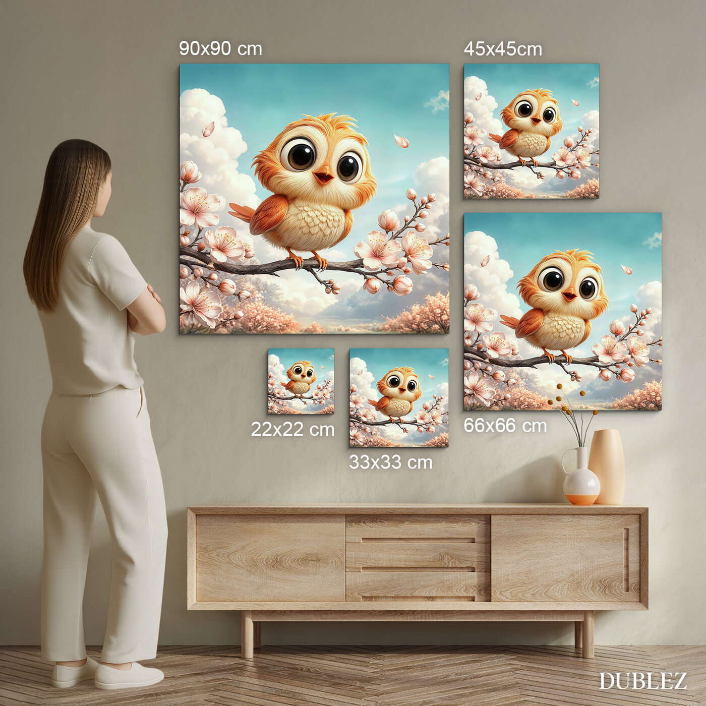 Obraz do dievčenskej izby - Vtáčatko