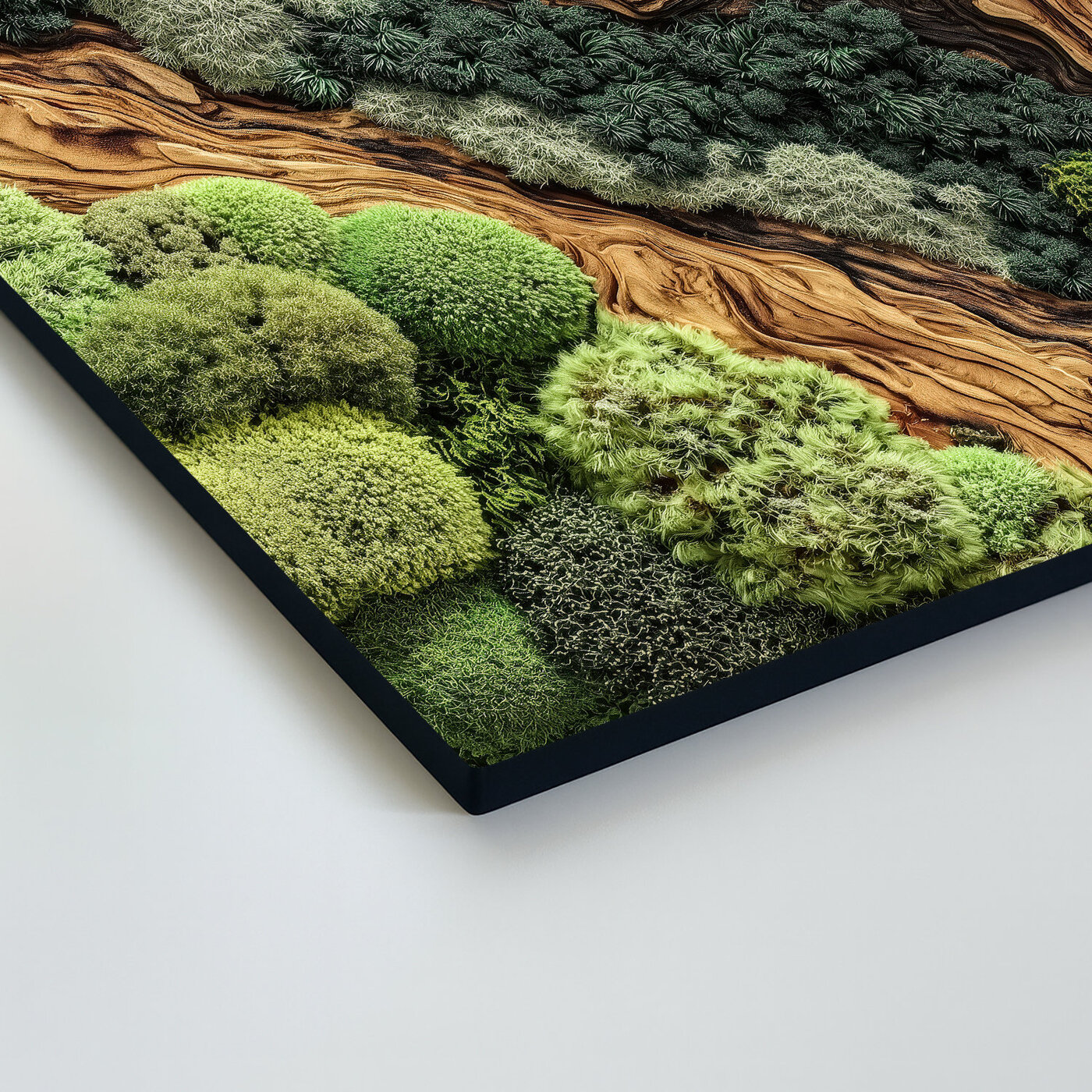 Moss picture on the wall - Forest Stream (UV print)
