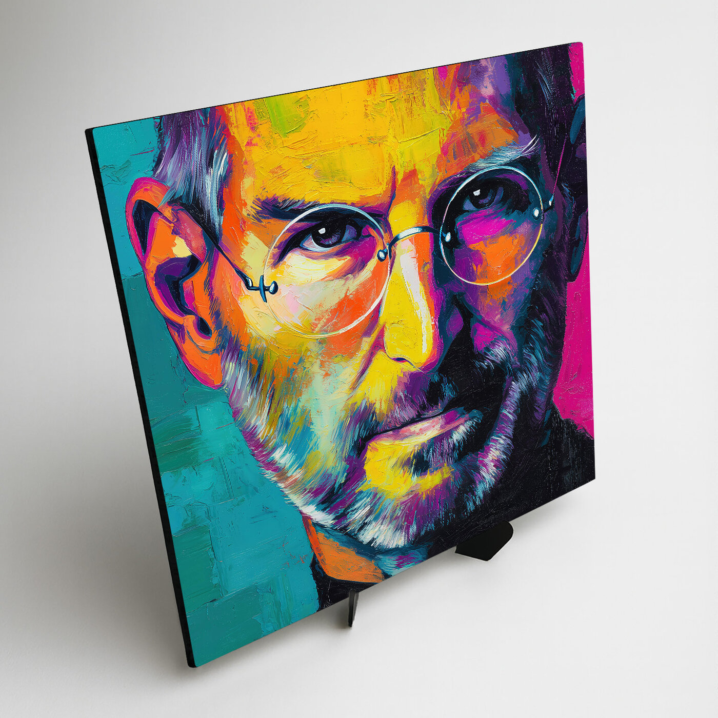 Colorful pop-art portrait for the wall - Steve Jobs