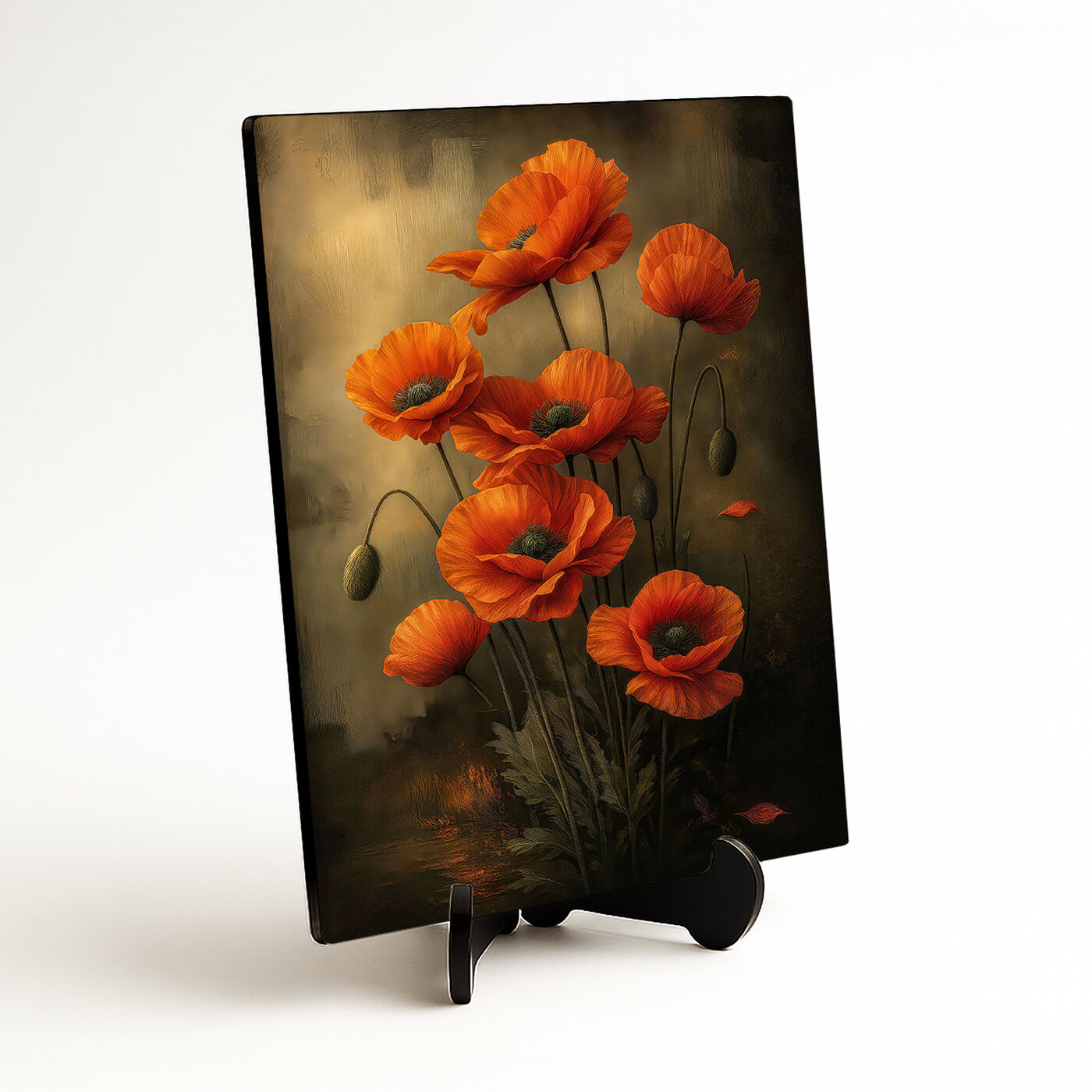 Vintage obraz květin - Maky