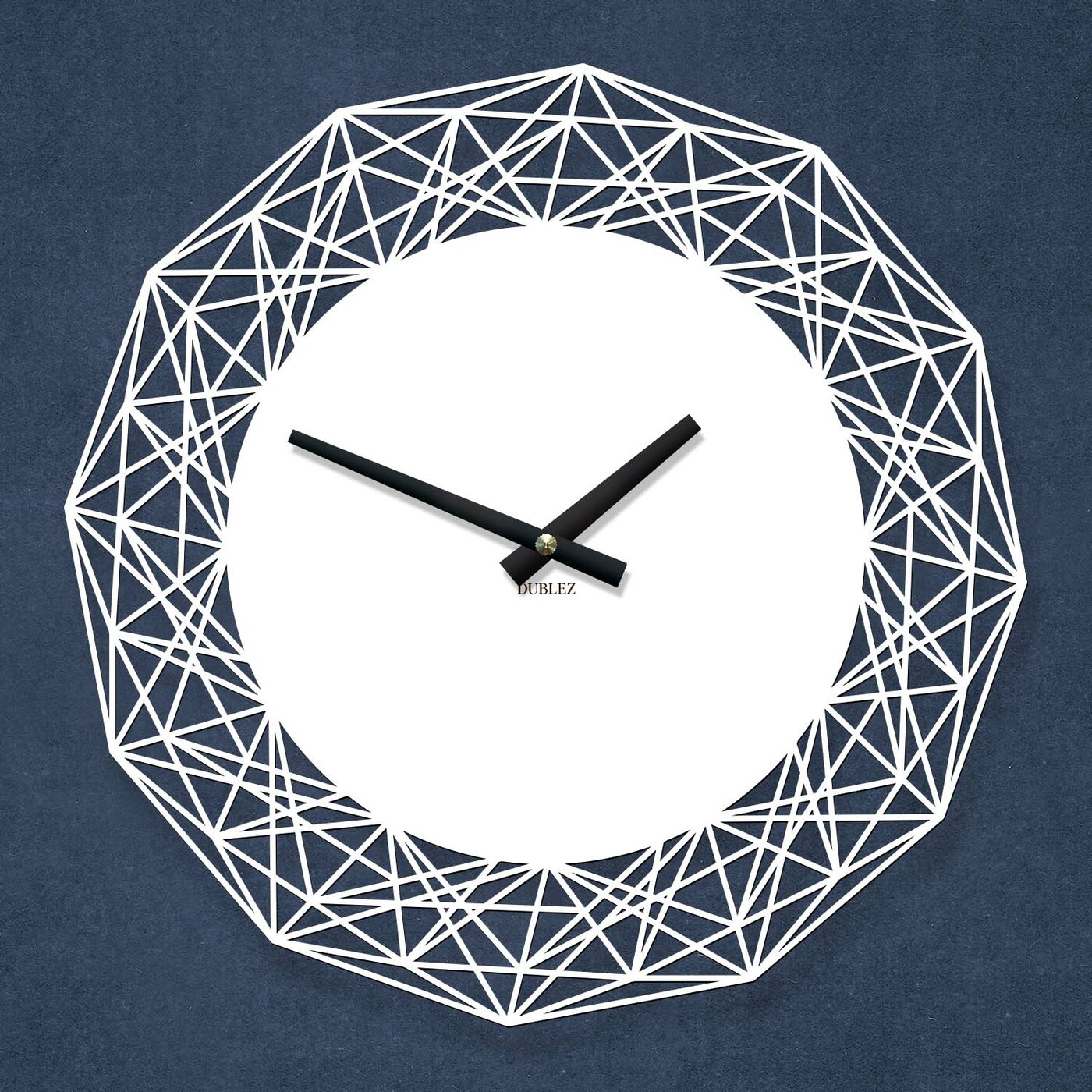 Ceas decorativ living - Linea | Alb