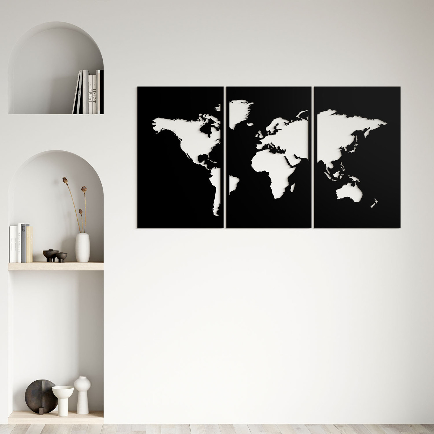 Map world - Tablou autocolant de perete