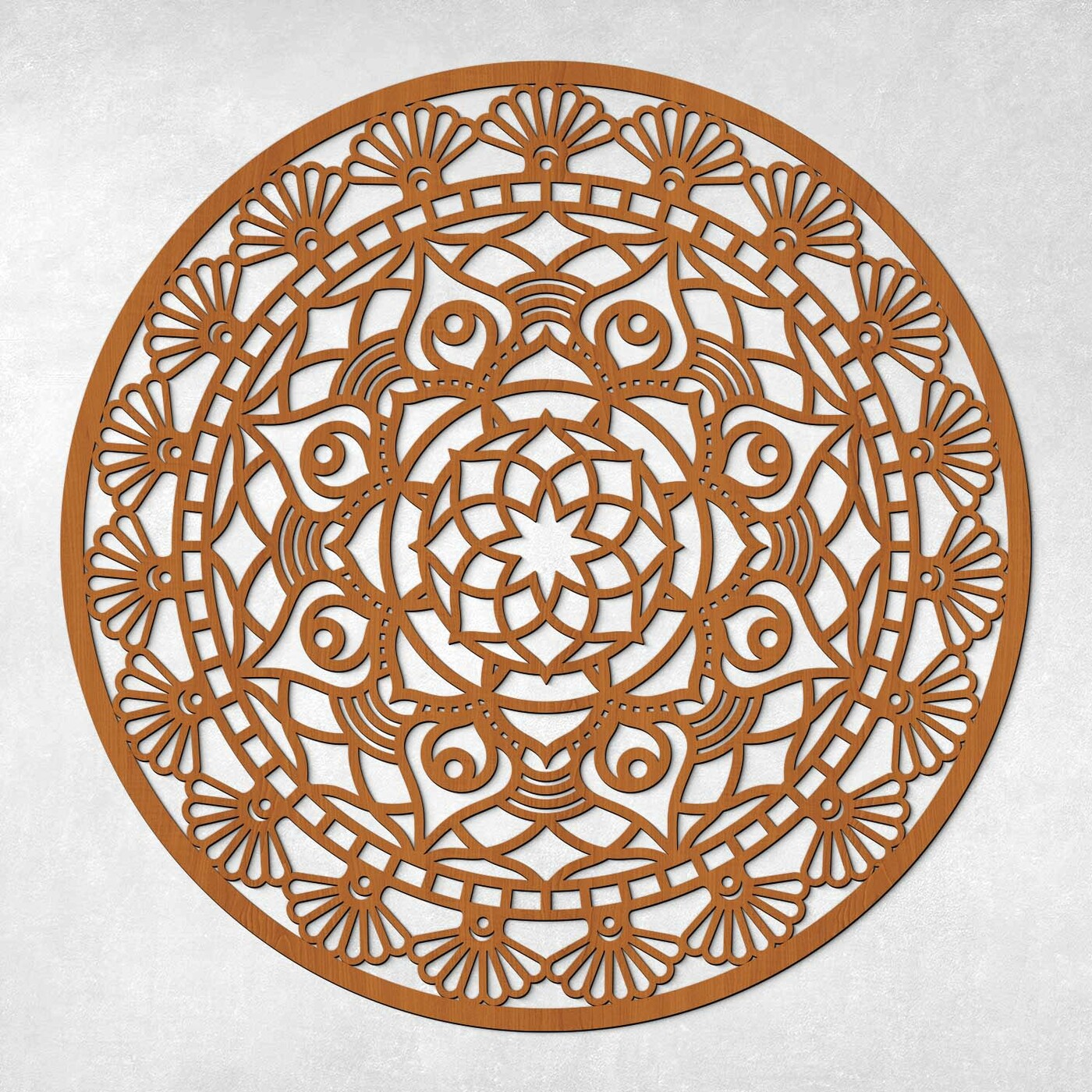 Drevená mandala pokoja | Čerešňa