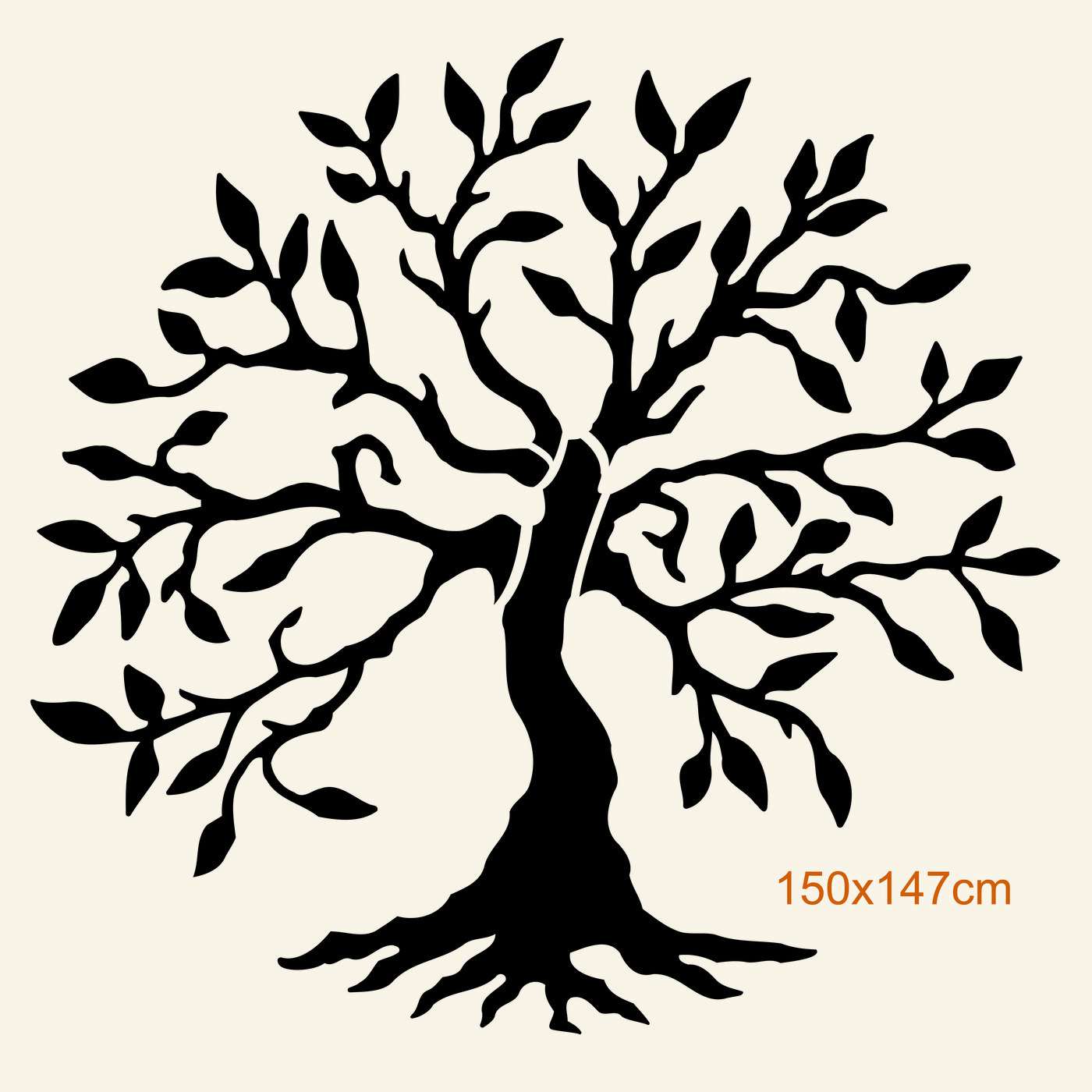 Tree of Life on the Wall - Vita | 150x147 cm