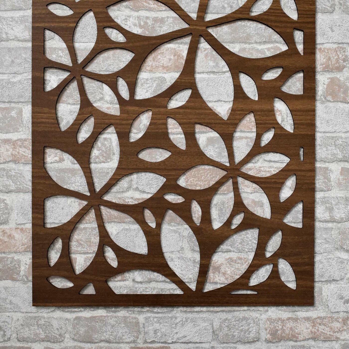 Floral Panel on the Wall | Walnut