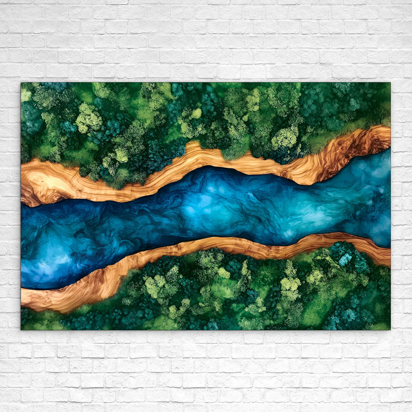 Tlačený machovo epoxidový obraz - Nature