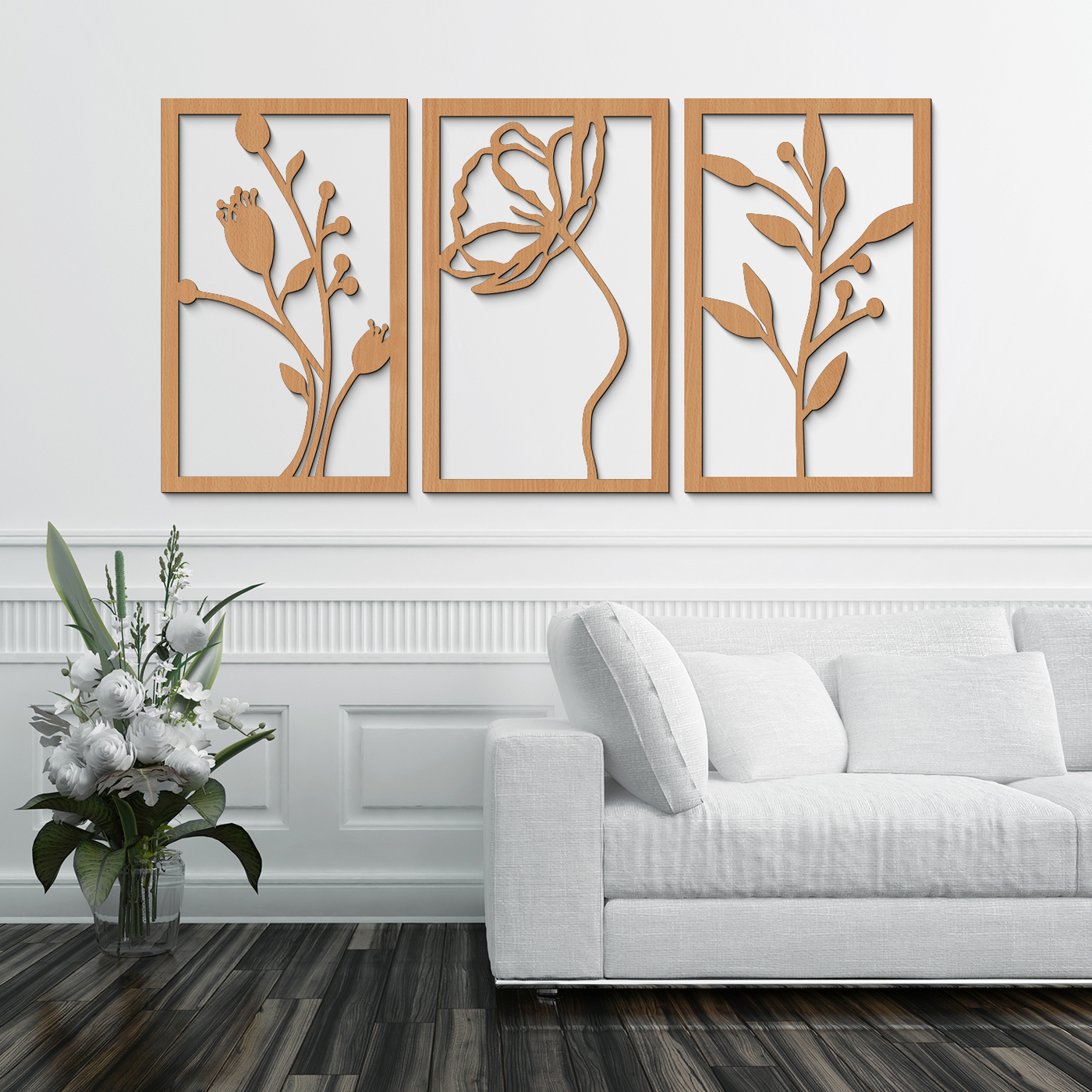 Multi-Panel Wall Art - Flowers | Beech