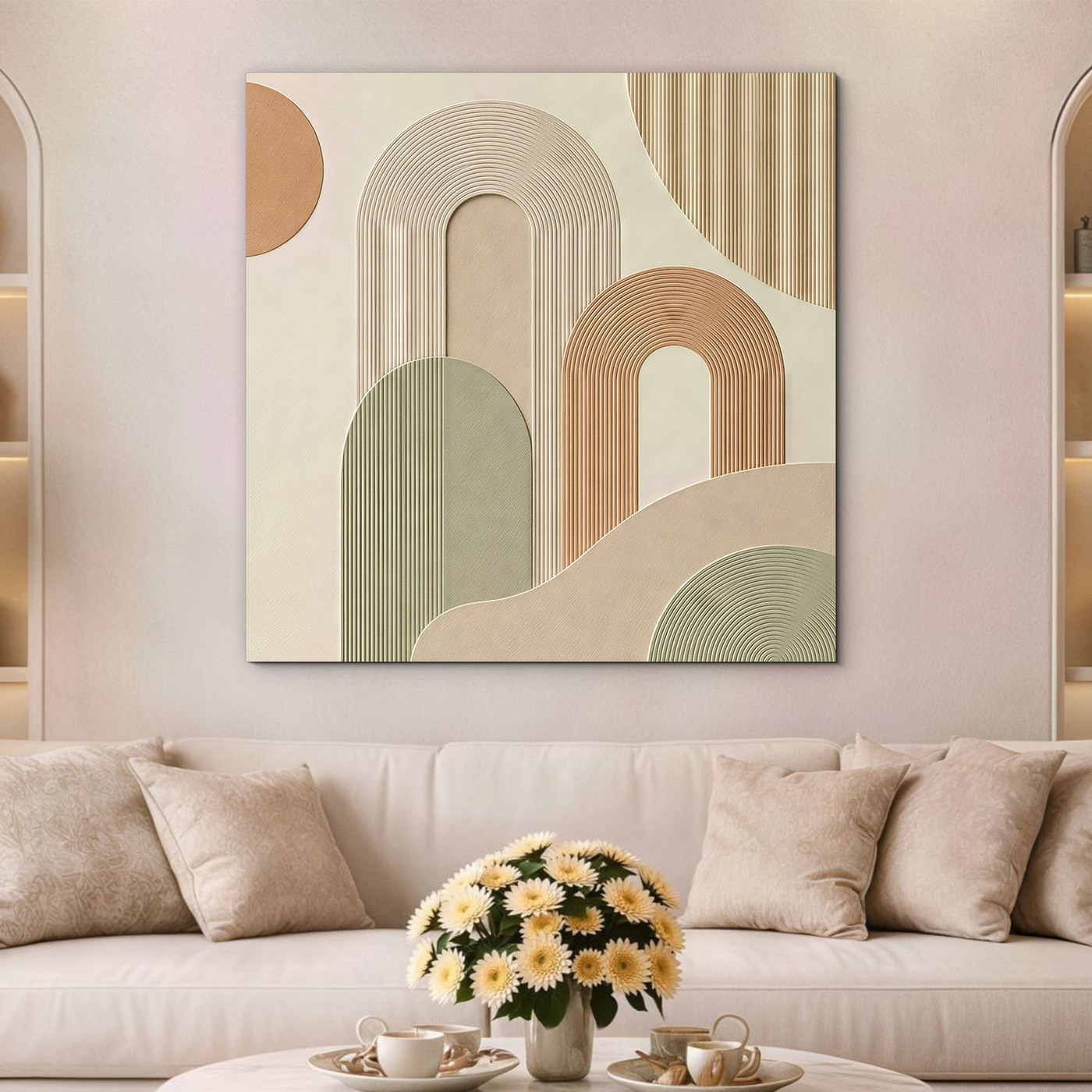 Wooden picture in boho style - Casa