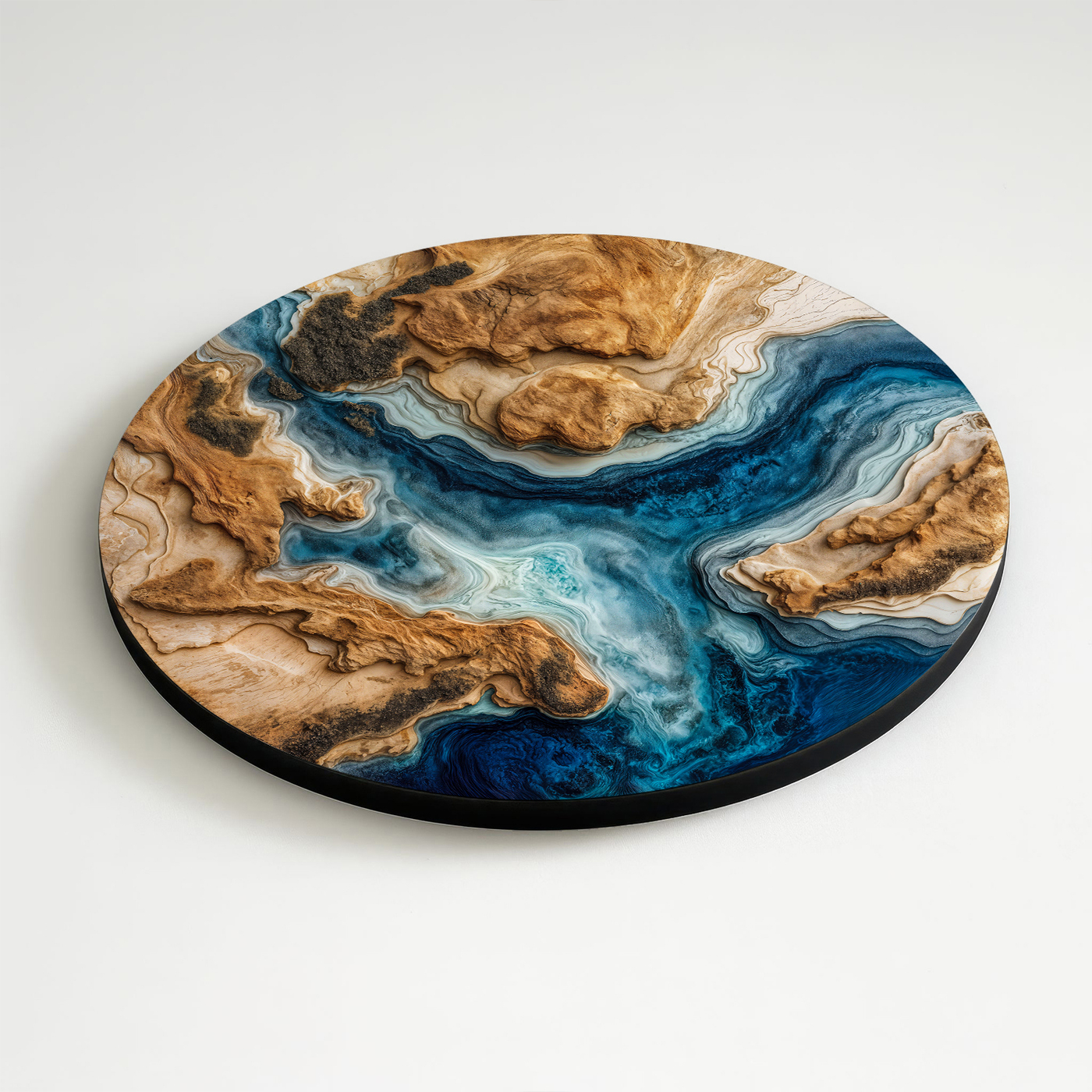 Imitation of an epoxy painting - Touch of the Ocean