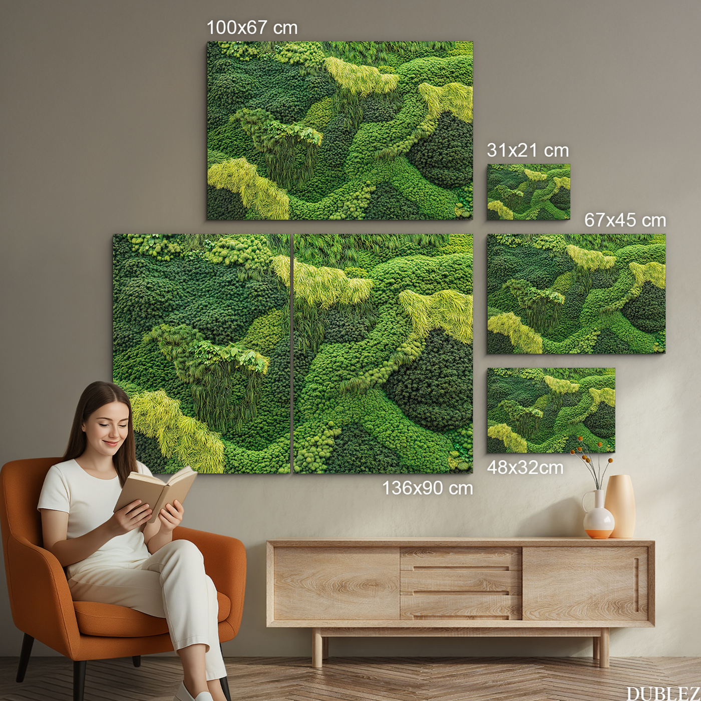 Moss Wood Wall Art - Path of Nature