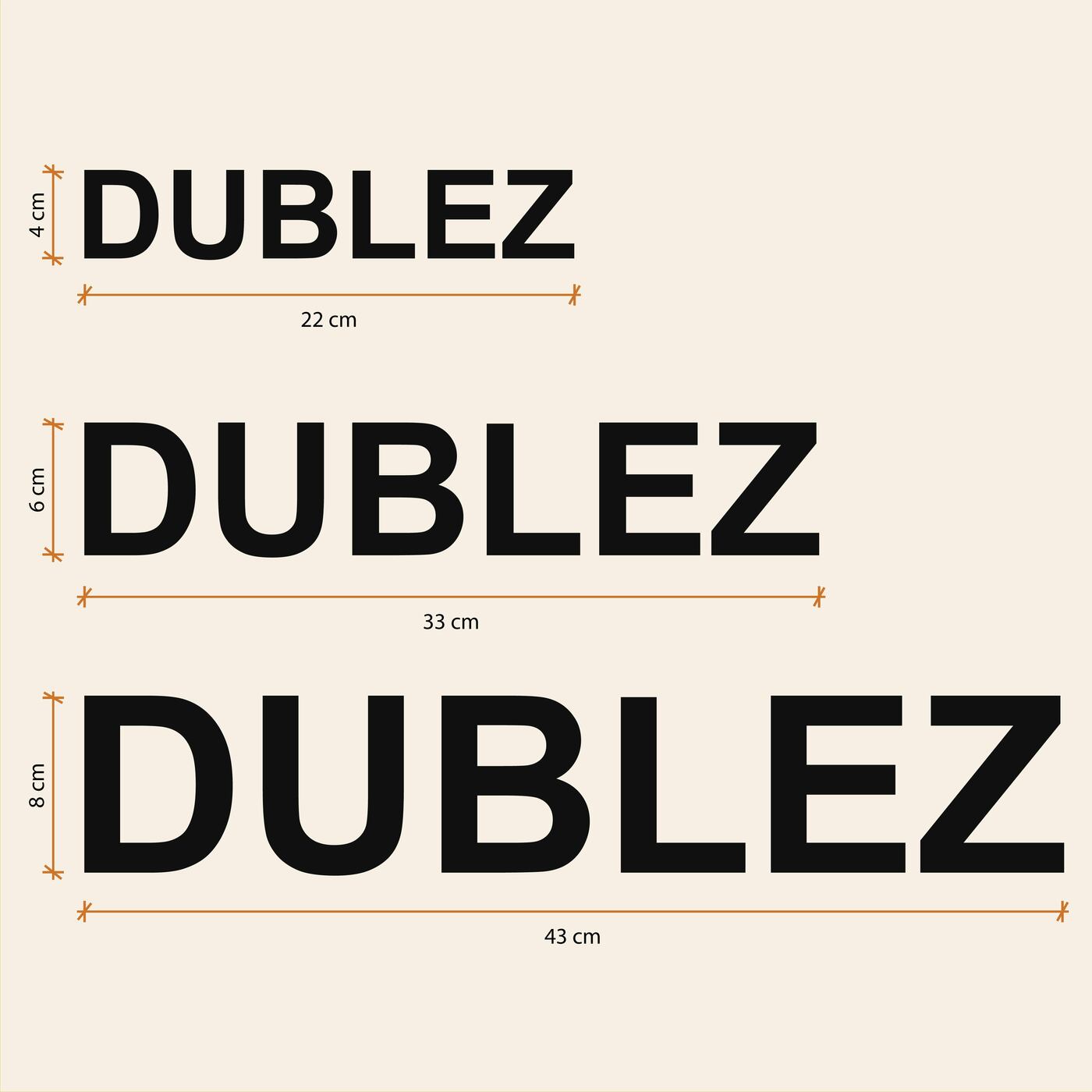 Vlastný nápis / text na dvere z dreva