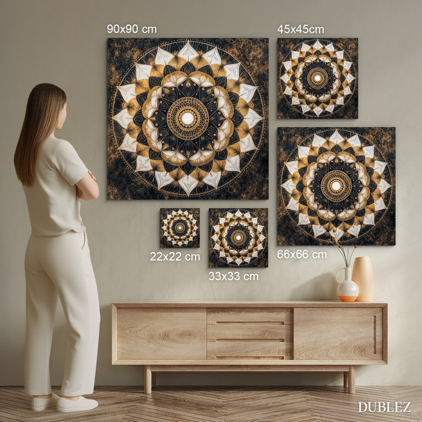 Square mandala image - Star of the Orient