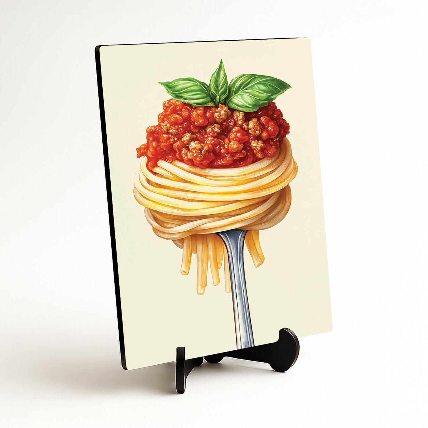 Food art obraz - Špagety Bolognese