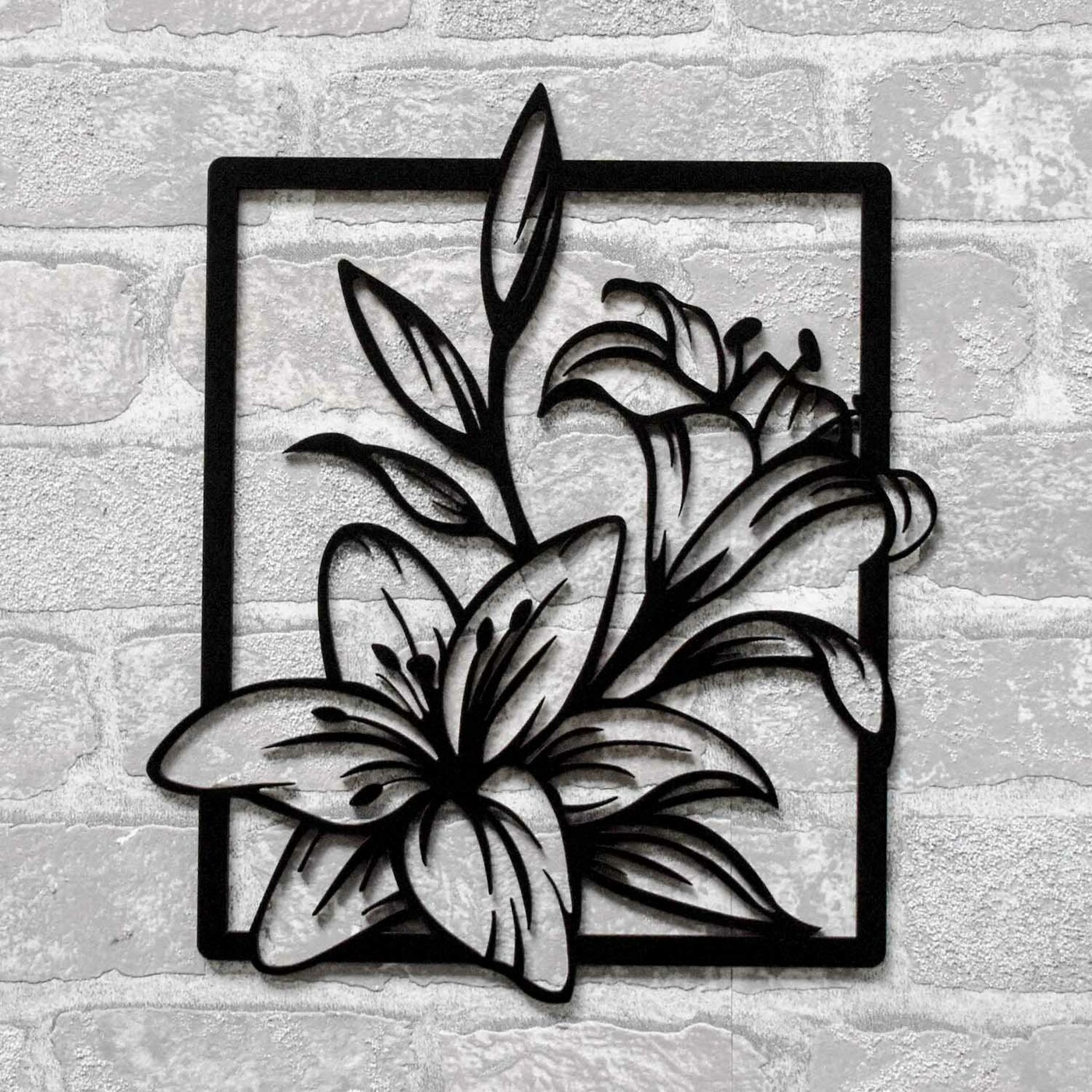 Nappali dekoráció - Liliomok | Fekete