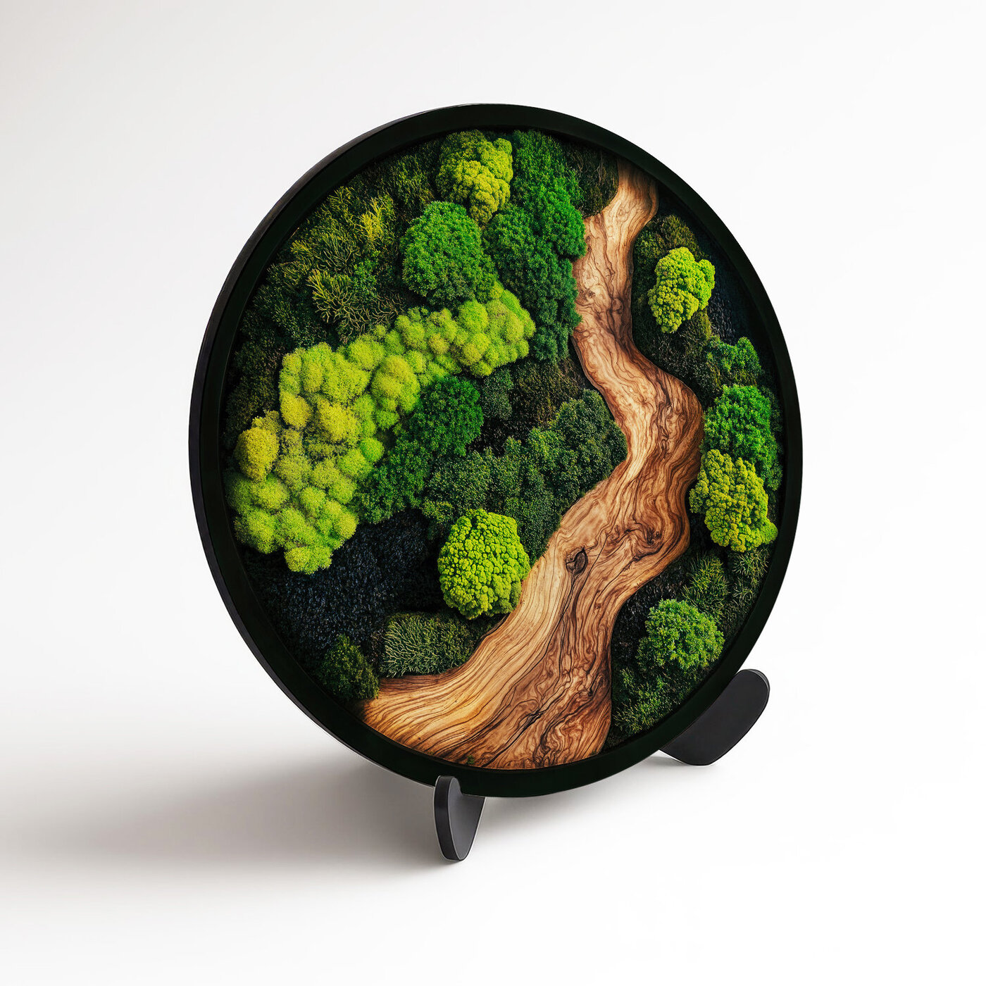 Obraz s imitáciou machu a dreva - Shizuka 