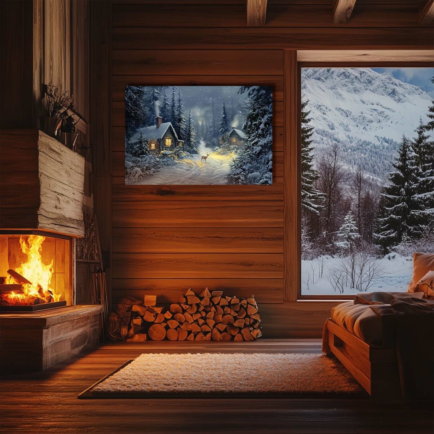 Wooden Wall Art - Winter Wonderland