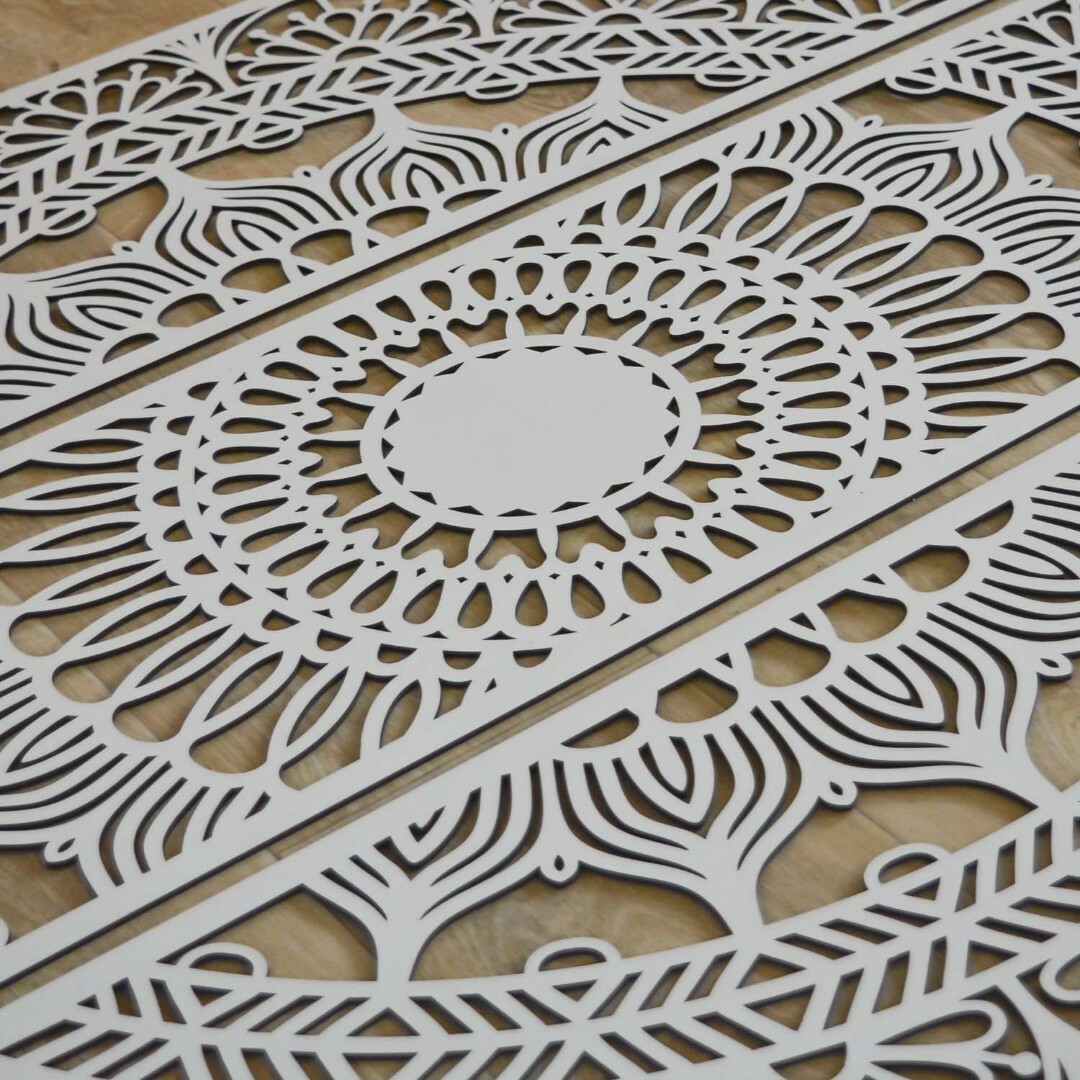 Najkrajšia mandala života - Viacdielny obraz | Biela