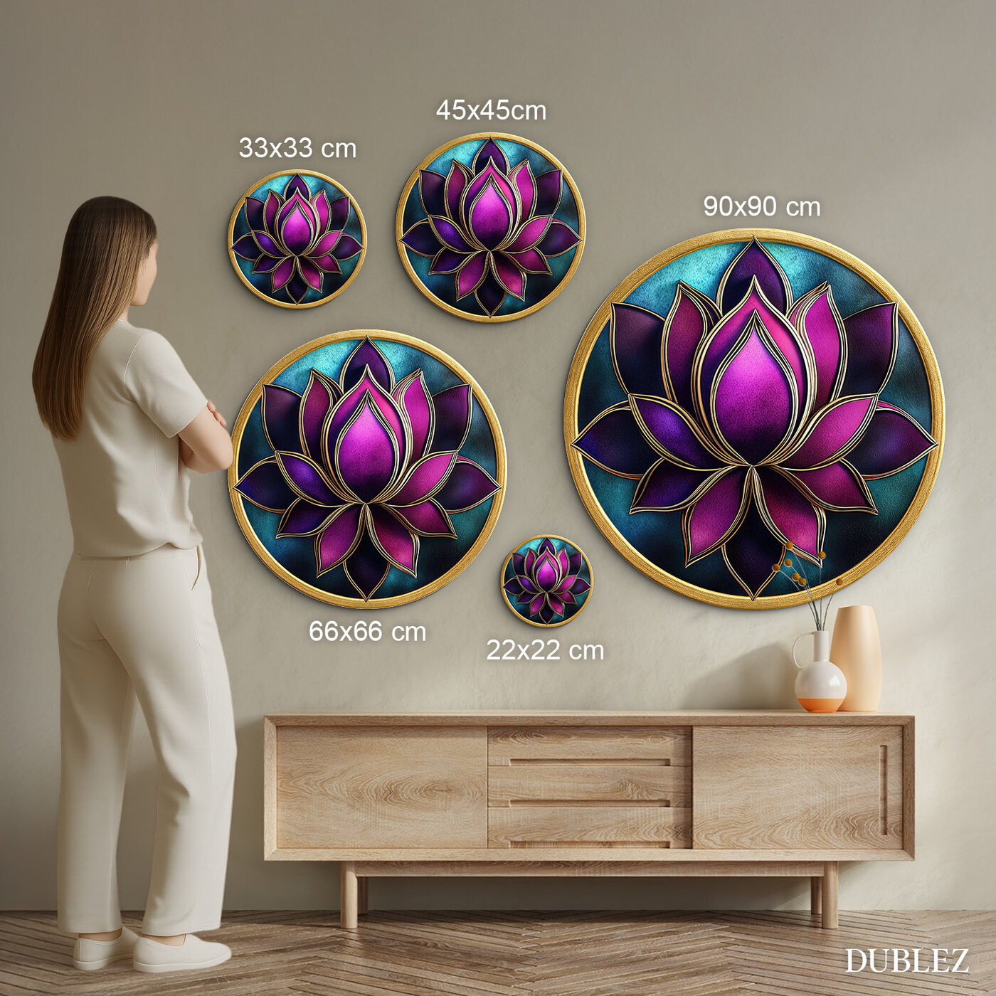 Mandala wall art - Viola