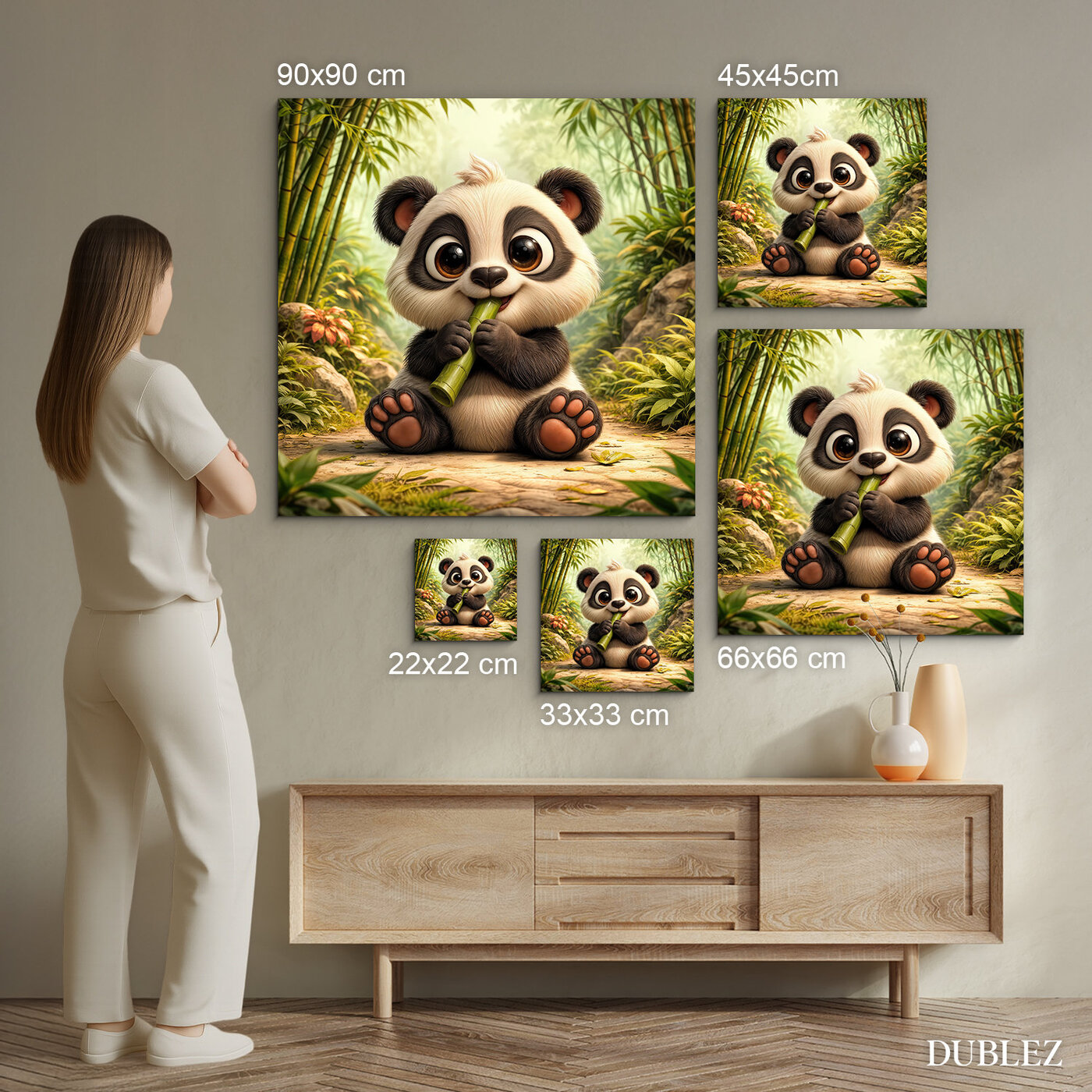 Originálna detská dekorácia - Panda