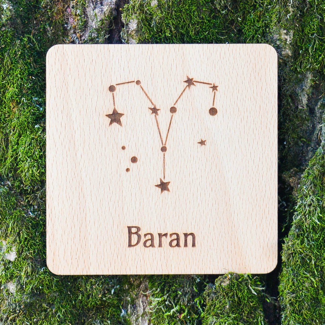 Podložka pod pohár - Znamenie baran hviezdy