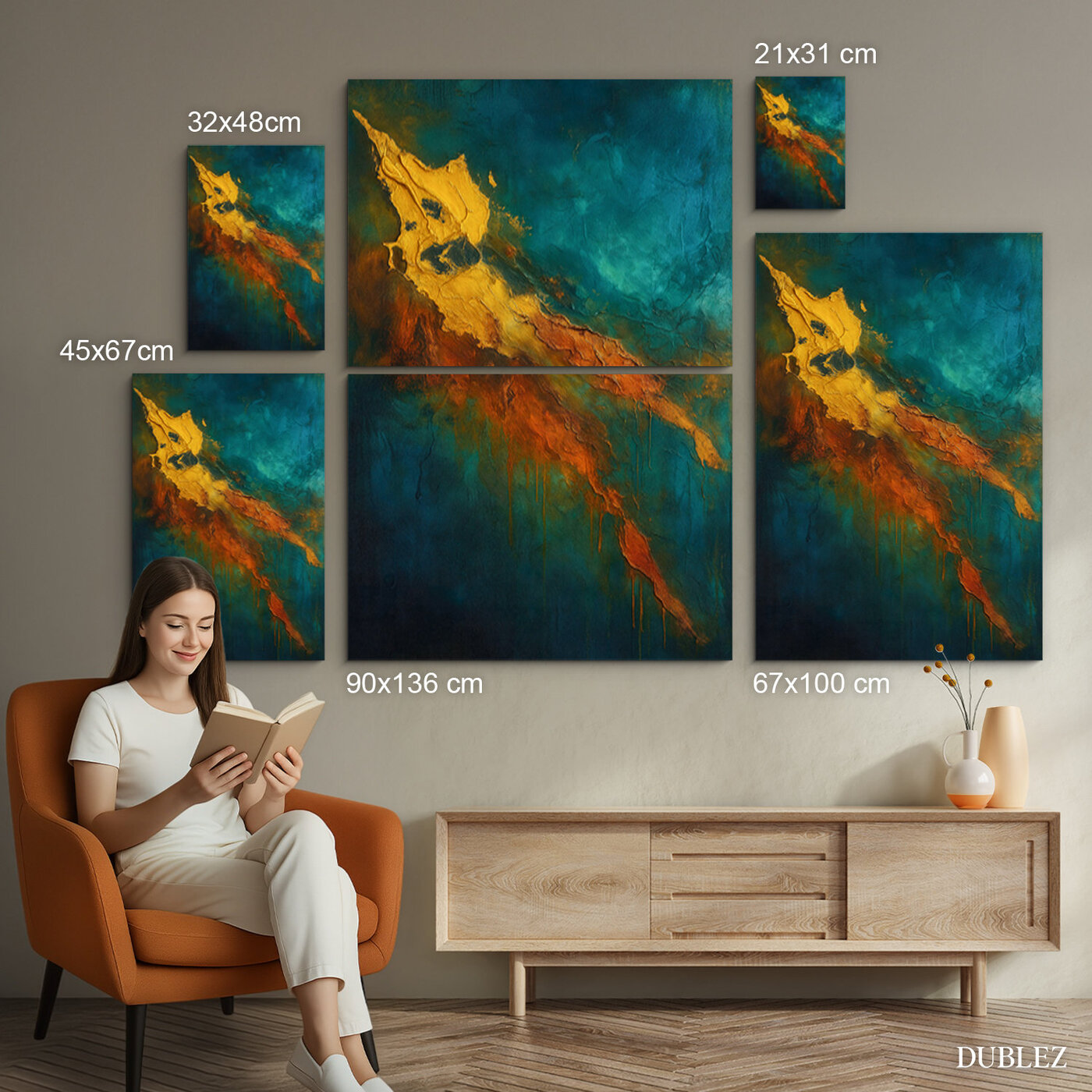 Colorful abstract wall art - Impulse