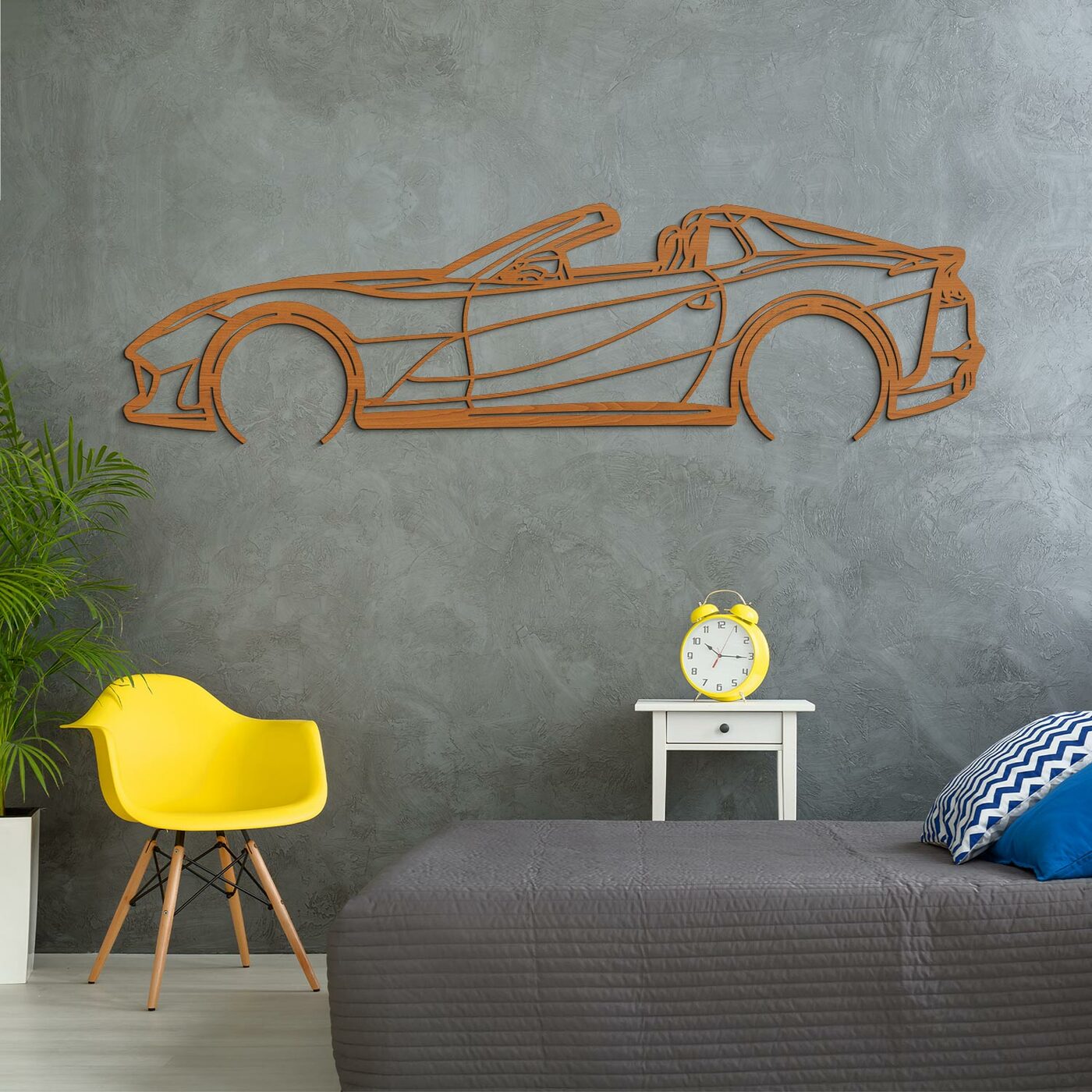 Wooden Wall Art - Ferrari 812 GTS | Cherry