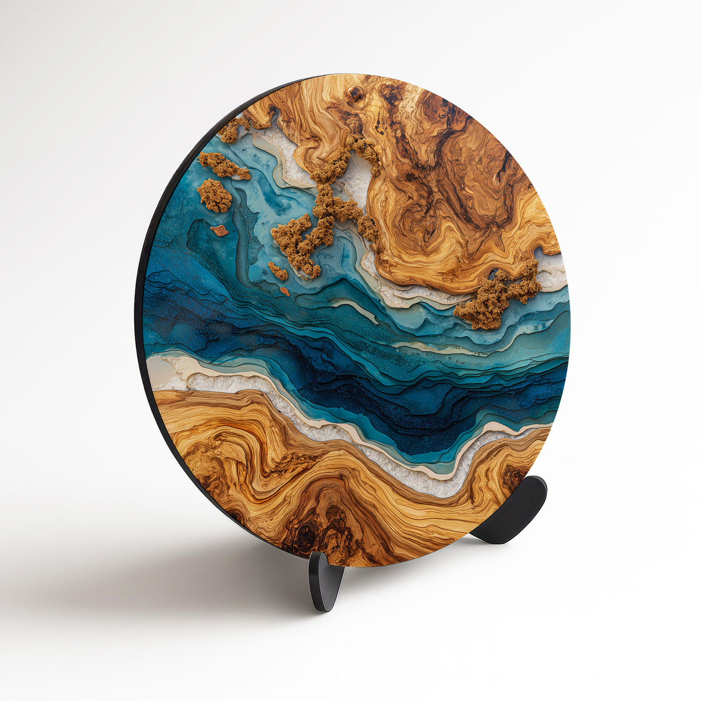 Drevený epoxidový obraz - Delta (UV tlač)