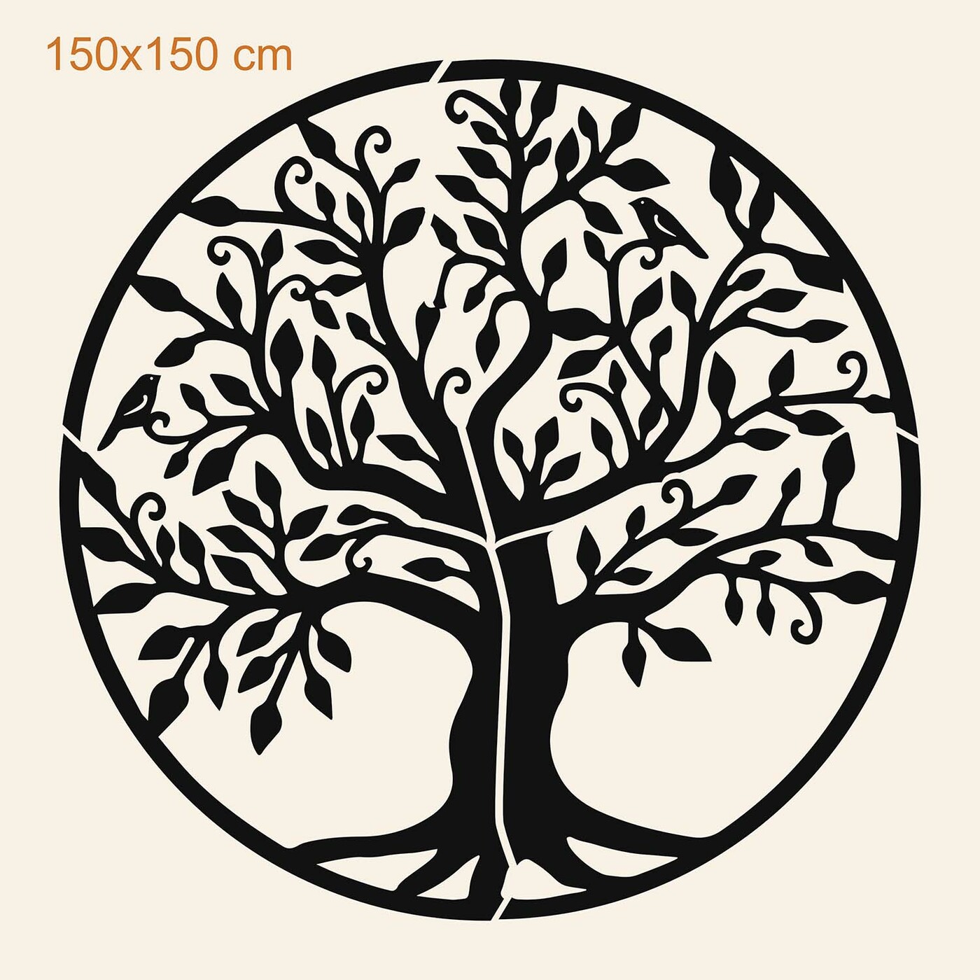 Decorațiune perete copacul vieții - Dafor | 150x150 cm