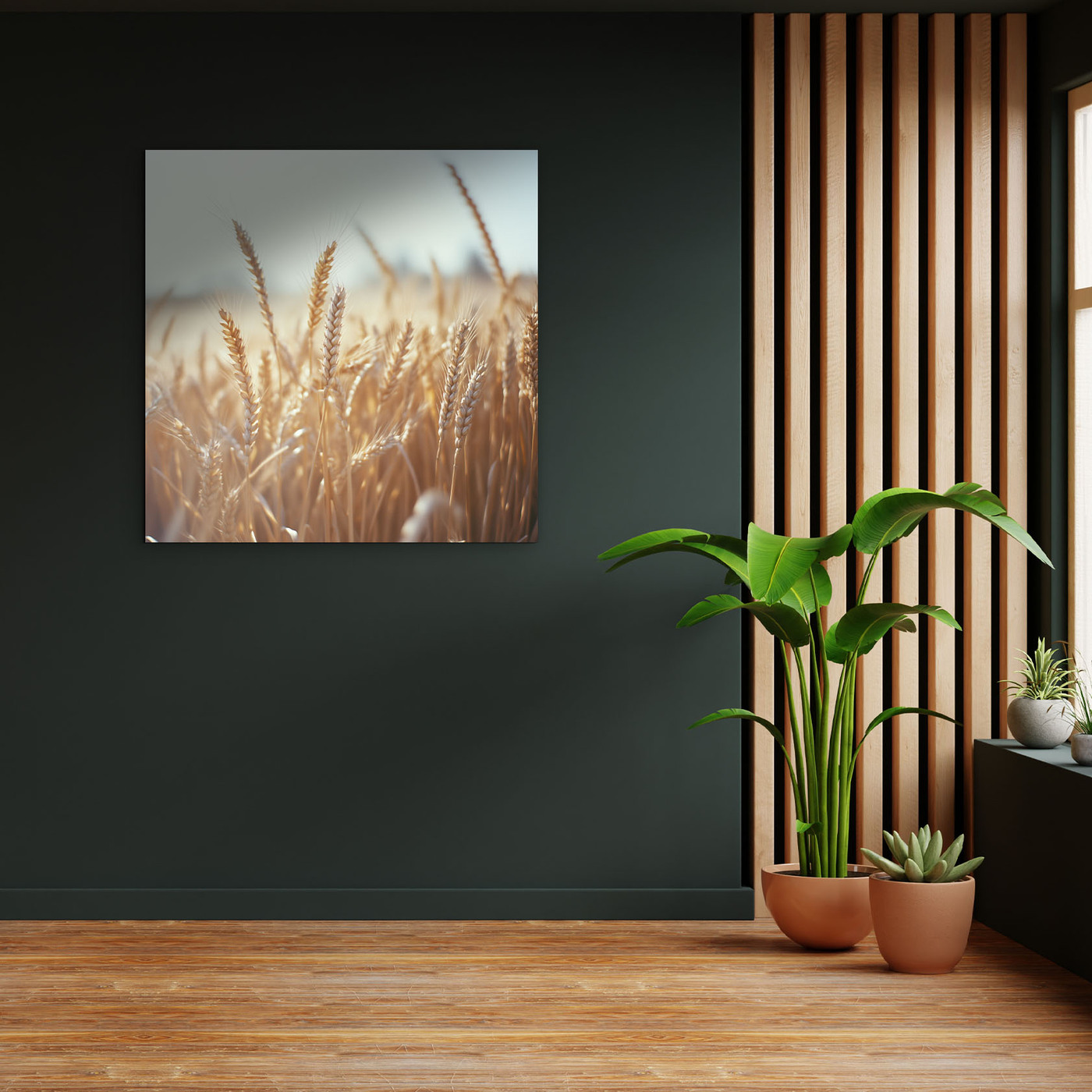 Dřevěný obraz - Pšenice