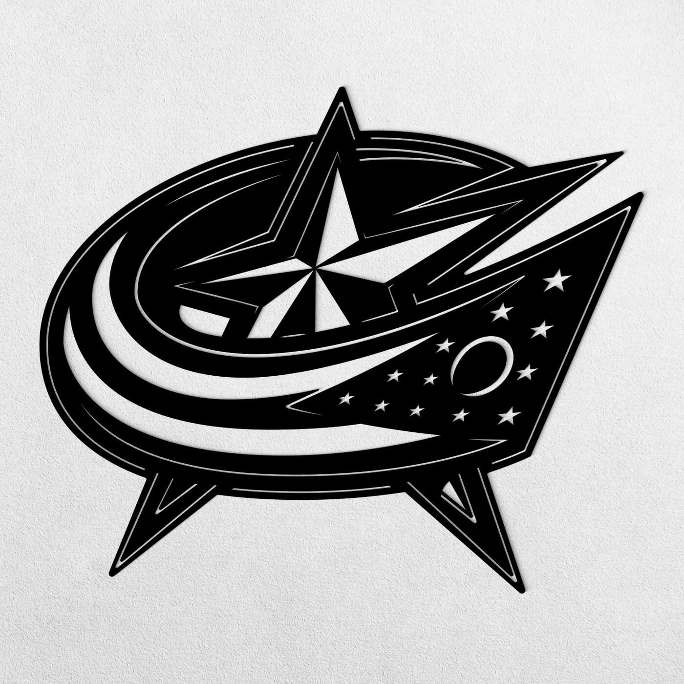 Hokejové logo - Columbus Blue Jackets | Čierna