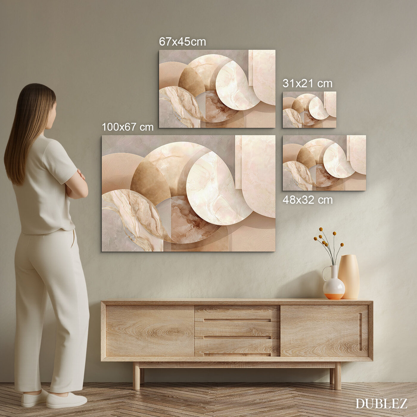 Abstraktní obraz - Champagne