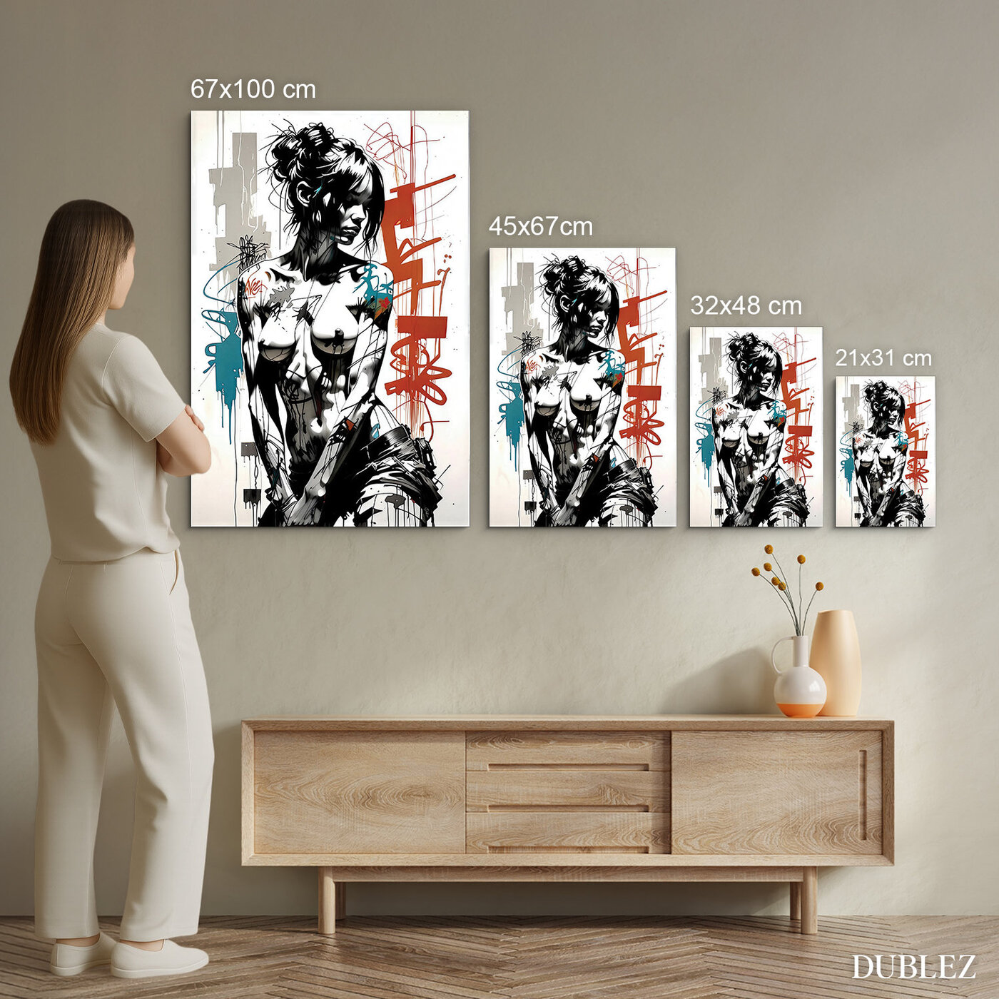 Modern image of a woman's act - Carmen