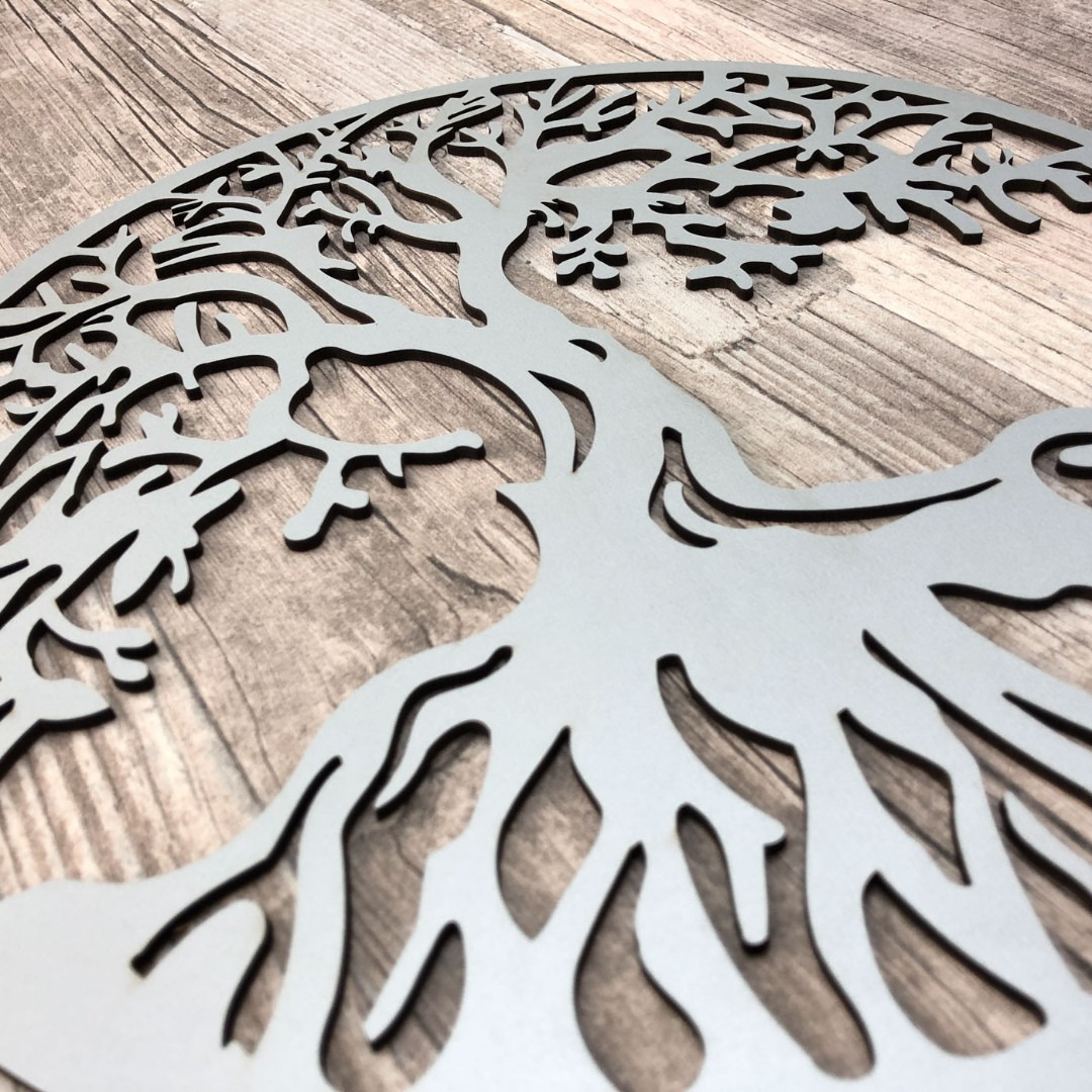 Wooden Picture Tree of Life - Chokmah | Silver