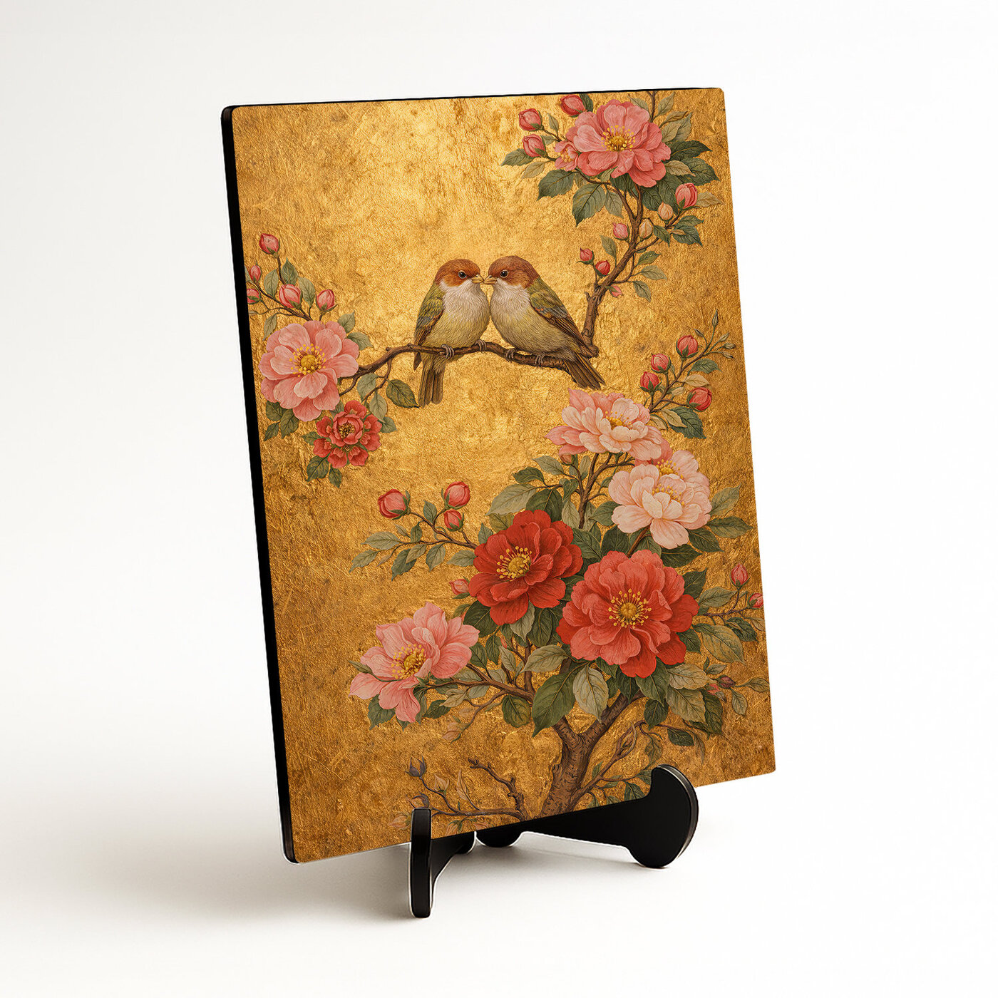 Arany kép madarakkal a folyosóra