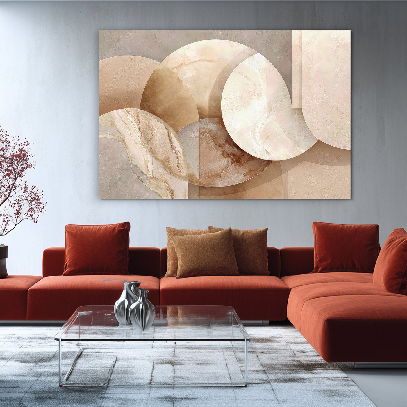 Abstraktní obraz - Champagne