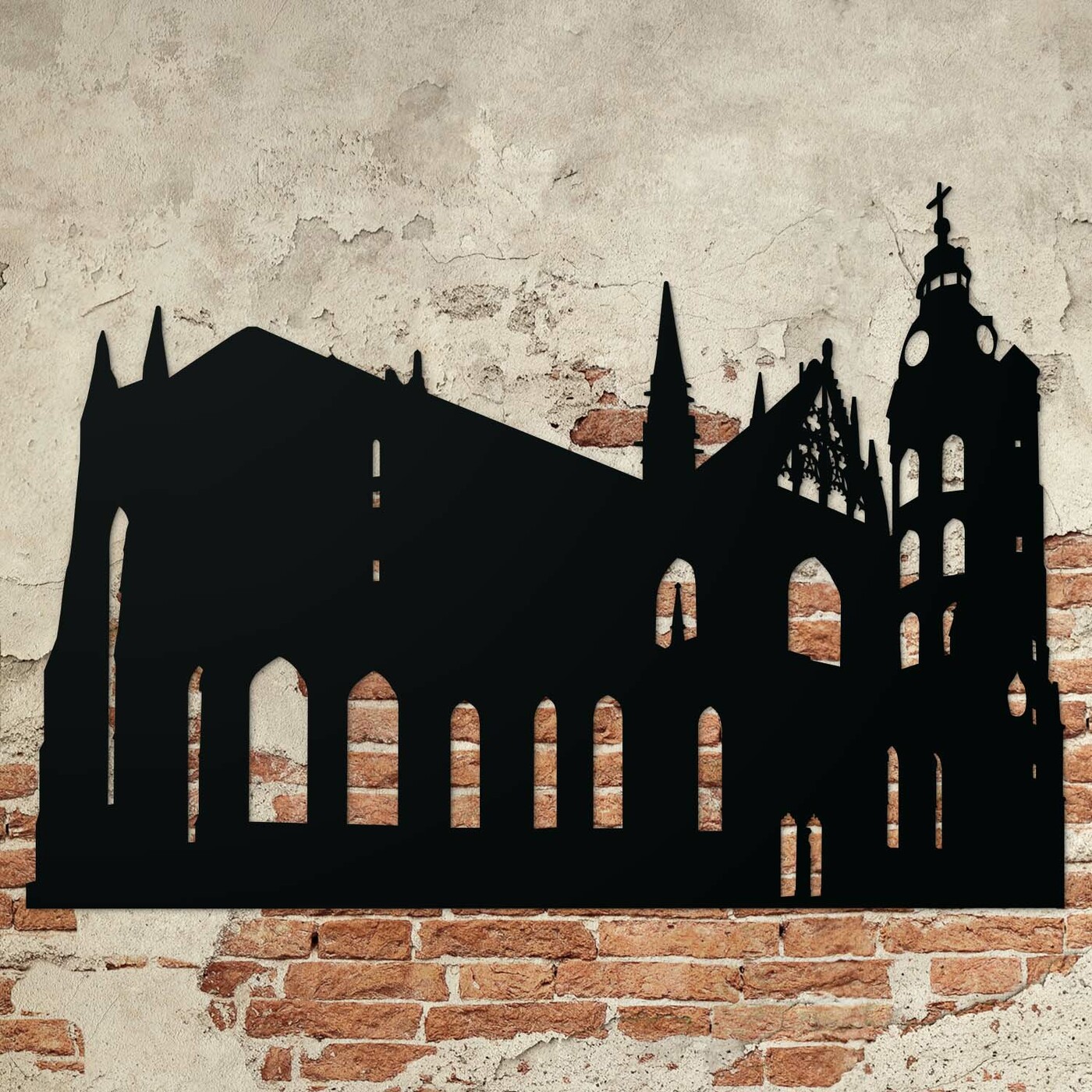 Drevený obraz - Dóm sv. Alžbety - Košice | Čierna