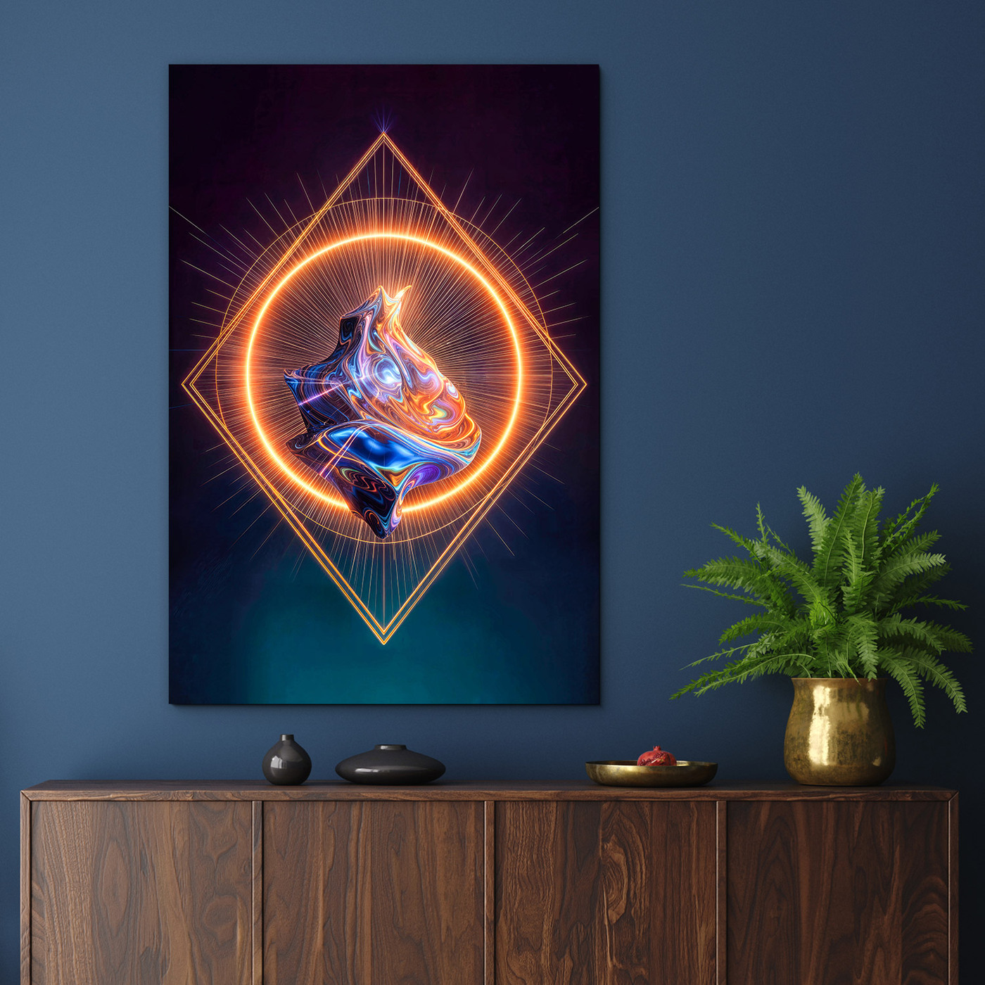 Moderný obraz - Neónové jadro