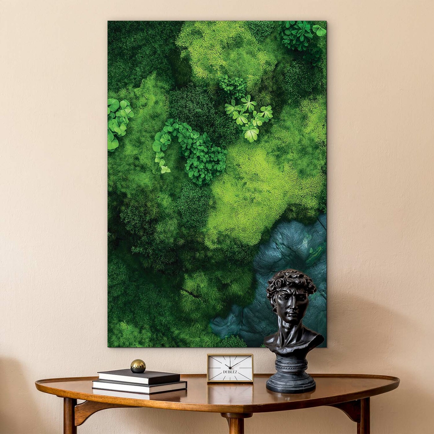 Mechový panel - Tištěný obraz na dřevě