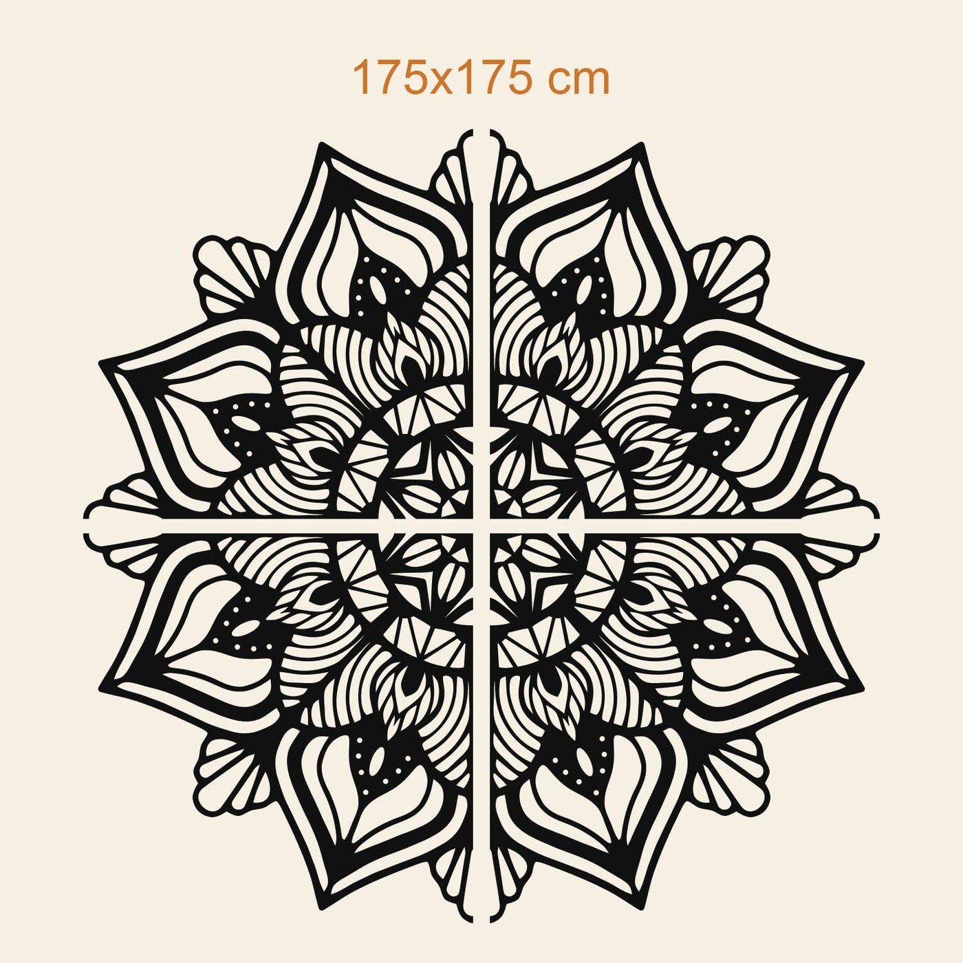 Rodinná mandala na stenu  | 175x175 cm